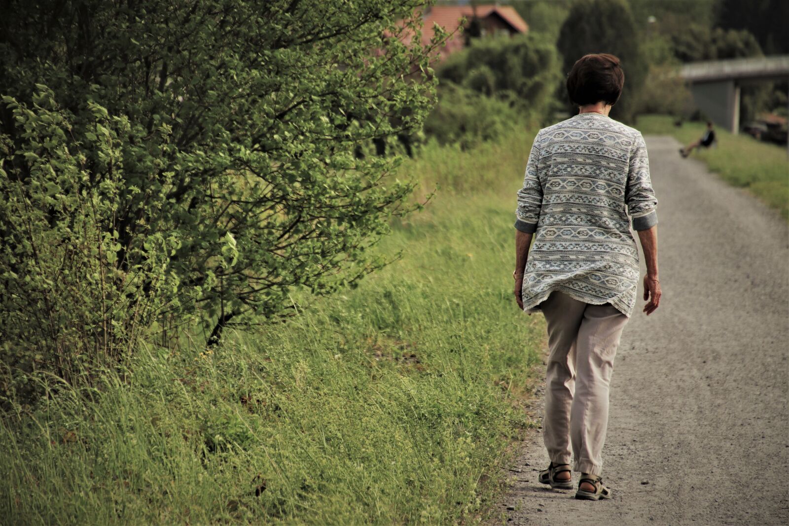 Canon EOS 80D sample photo. Senior, lonely, the path photography
