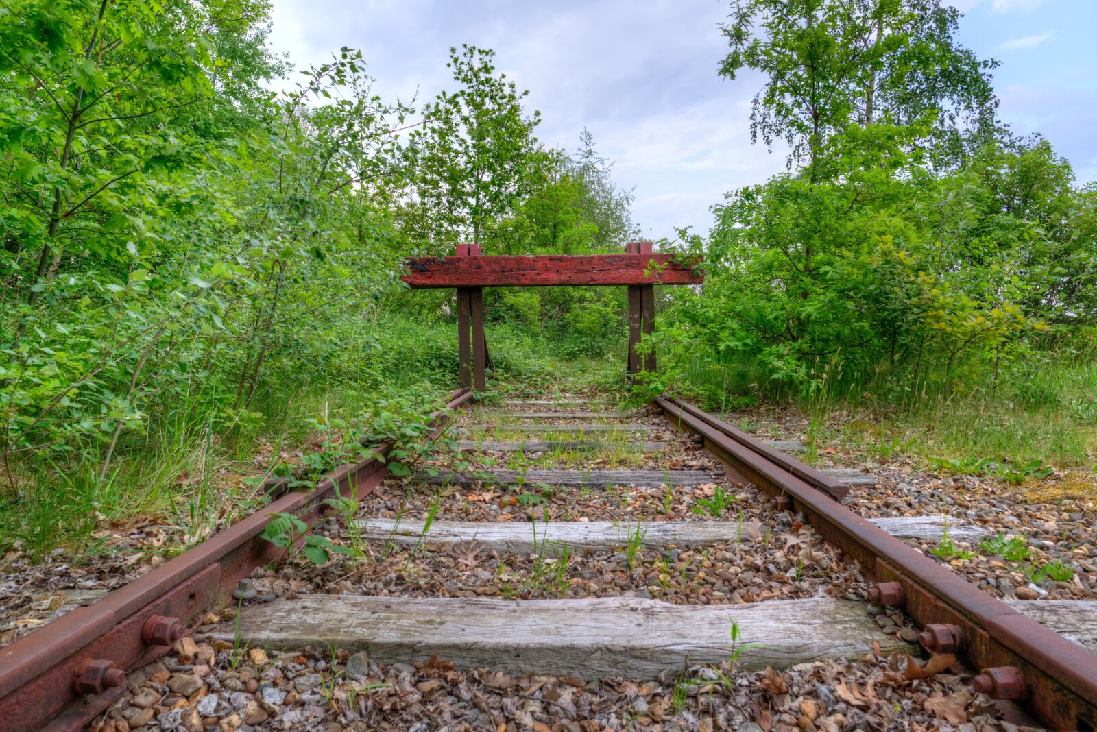 Nikon D610 sample photo. End, rails, abandoned photography