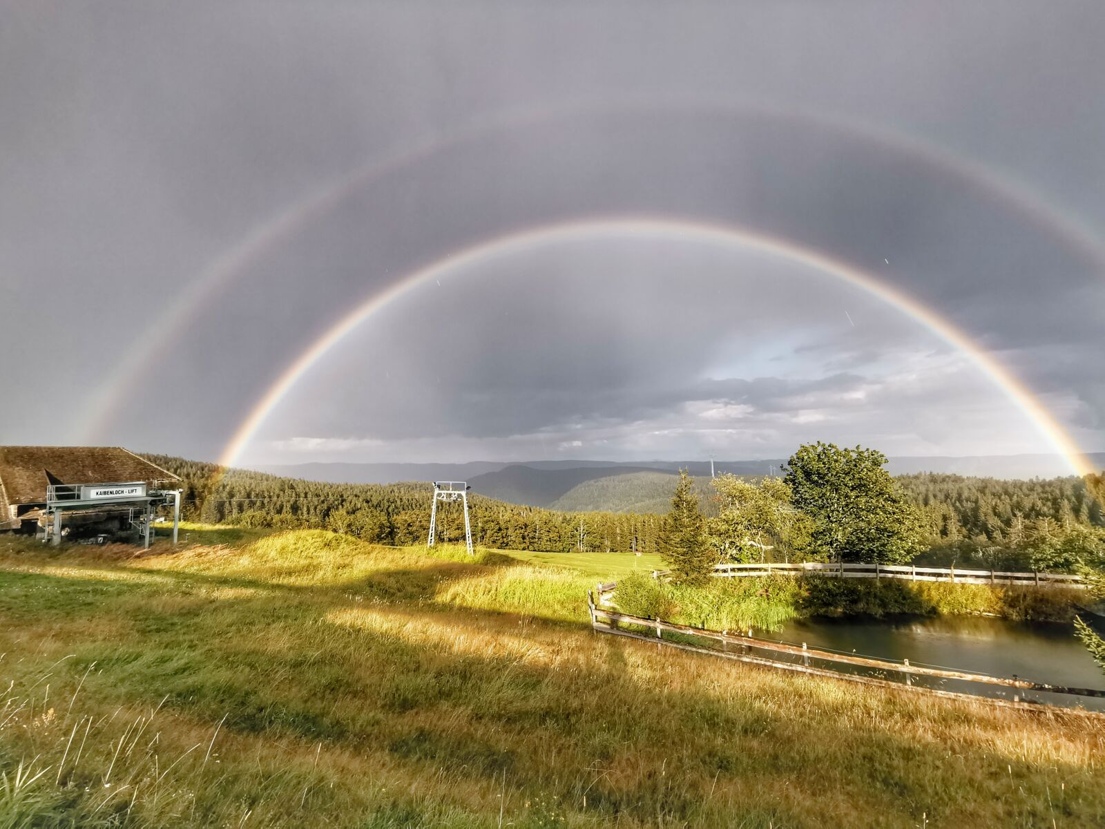 HUAWEI LYA-L29 sample photo. Rainbow, rain, sky photography