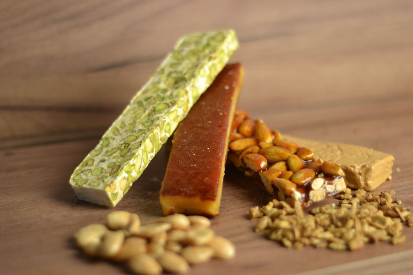 Nikon D3100 sample photo. Nougat, chocolate, delicious photography