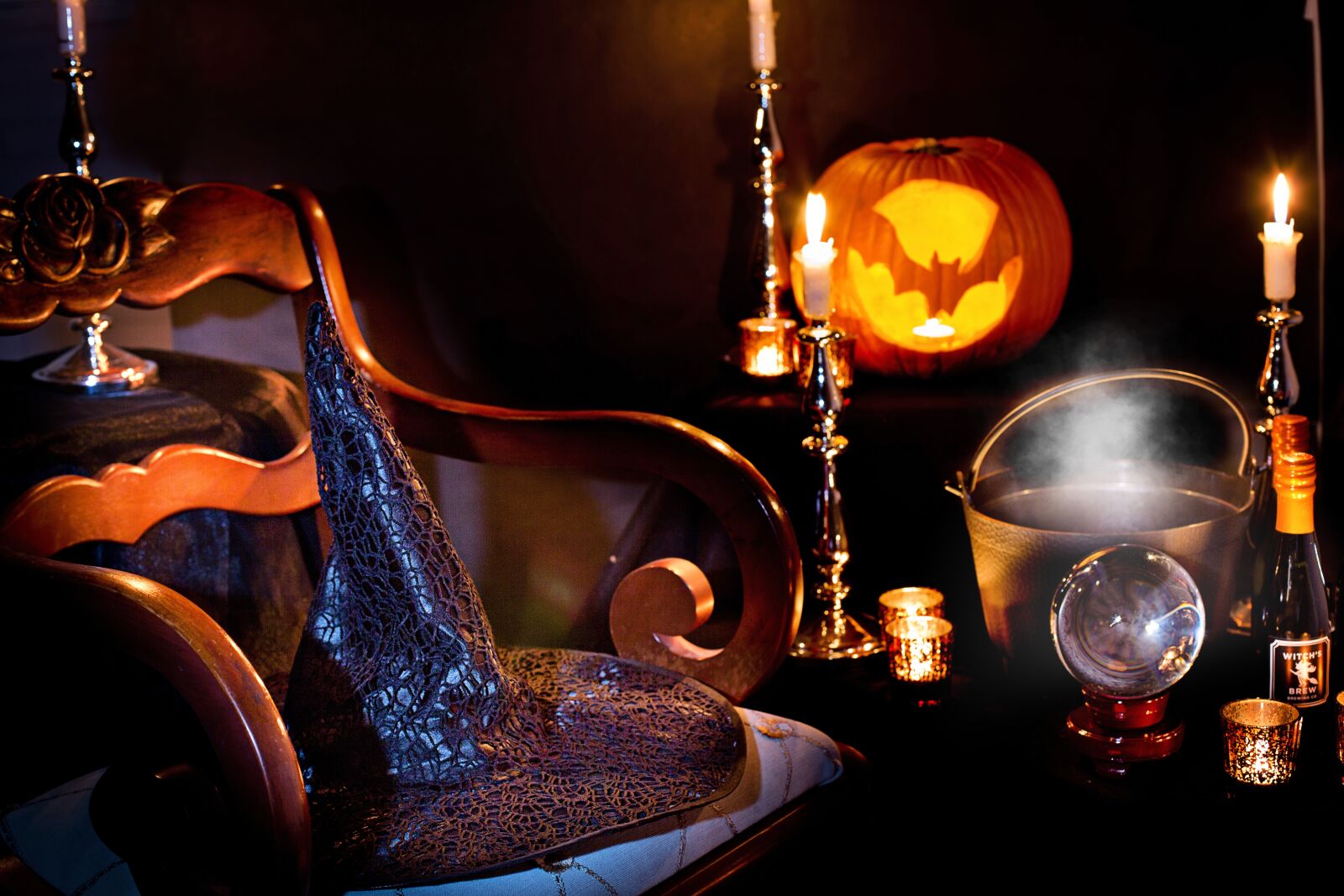 Canon EF 50mm F1.4 USM sample photo. Halloween, witches hat, witch photography