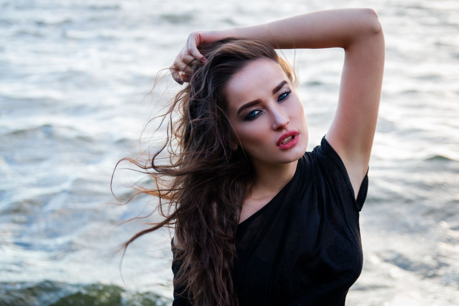 Canon EOS 70D sample photo. Dvushka, sea, water photography