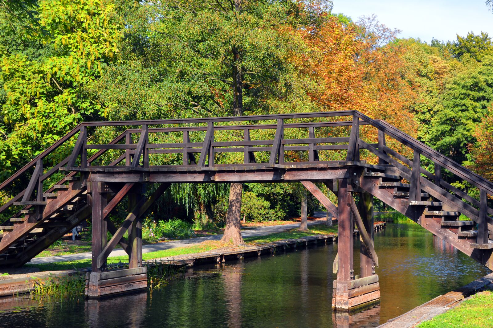 Nikon D3200 sample photo. Bridge, wooden bridge, pedestrian photography