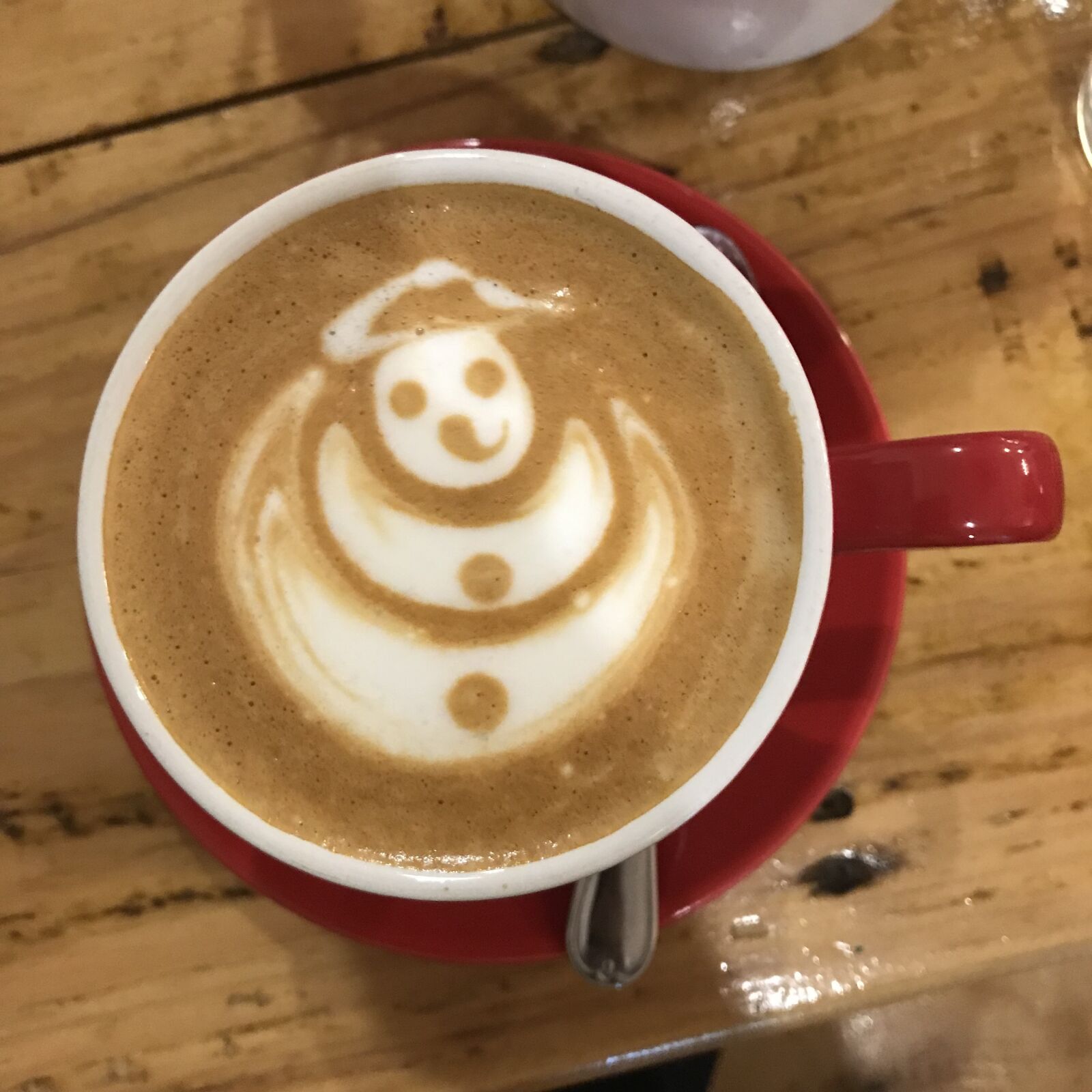 iPhone 7 Plus back dual camera 3.99mm f/1.8 sample photo. Coffee, snowman, mug photography