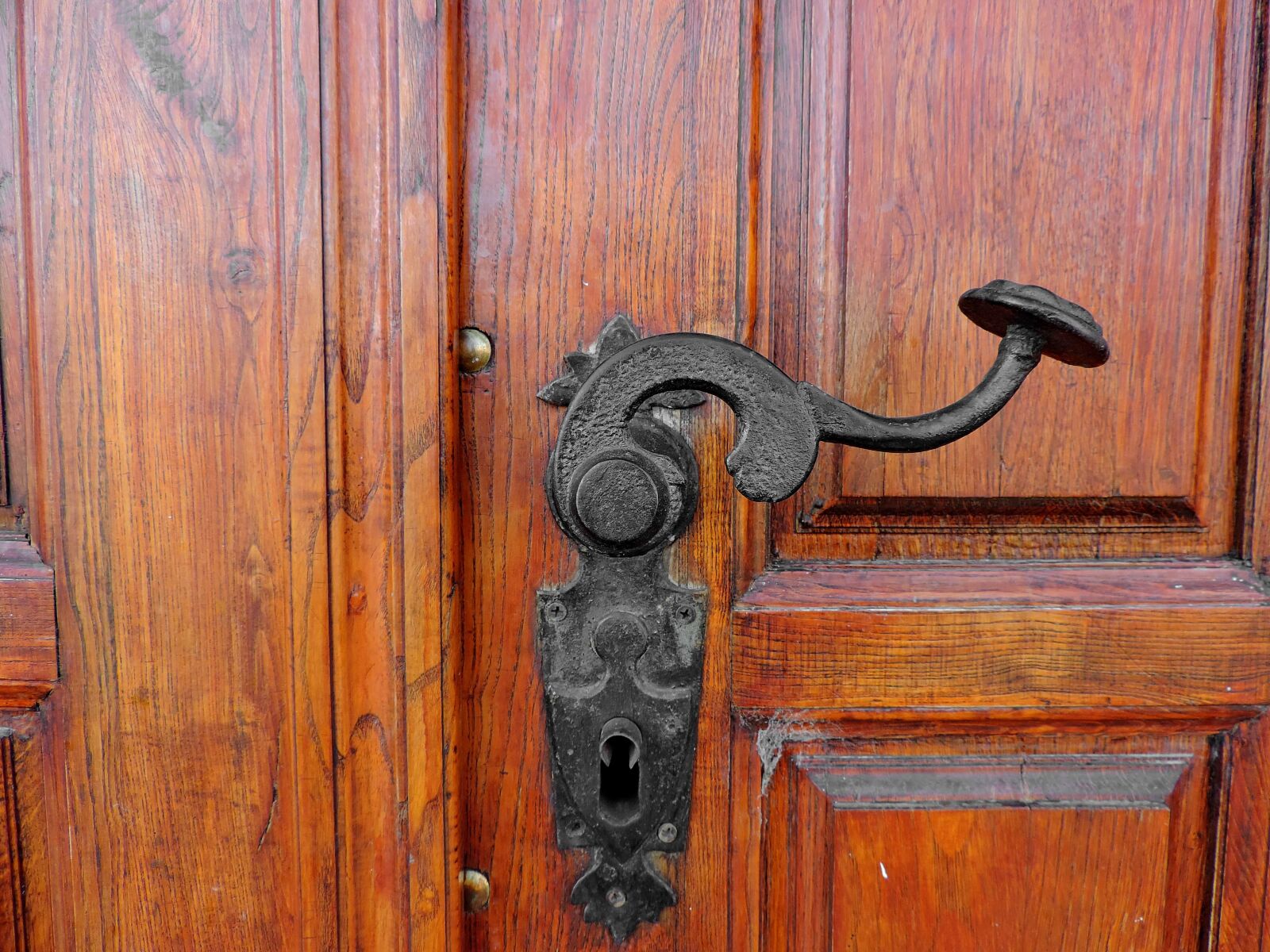 Nikon Coolpix P520 sample photo. Front door, keyhole, old photography