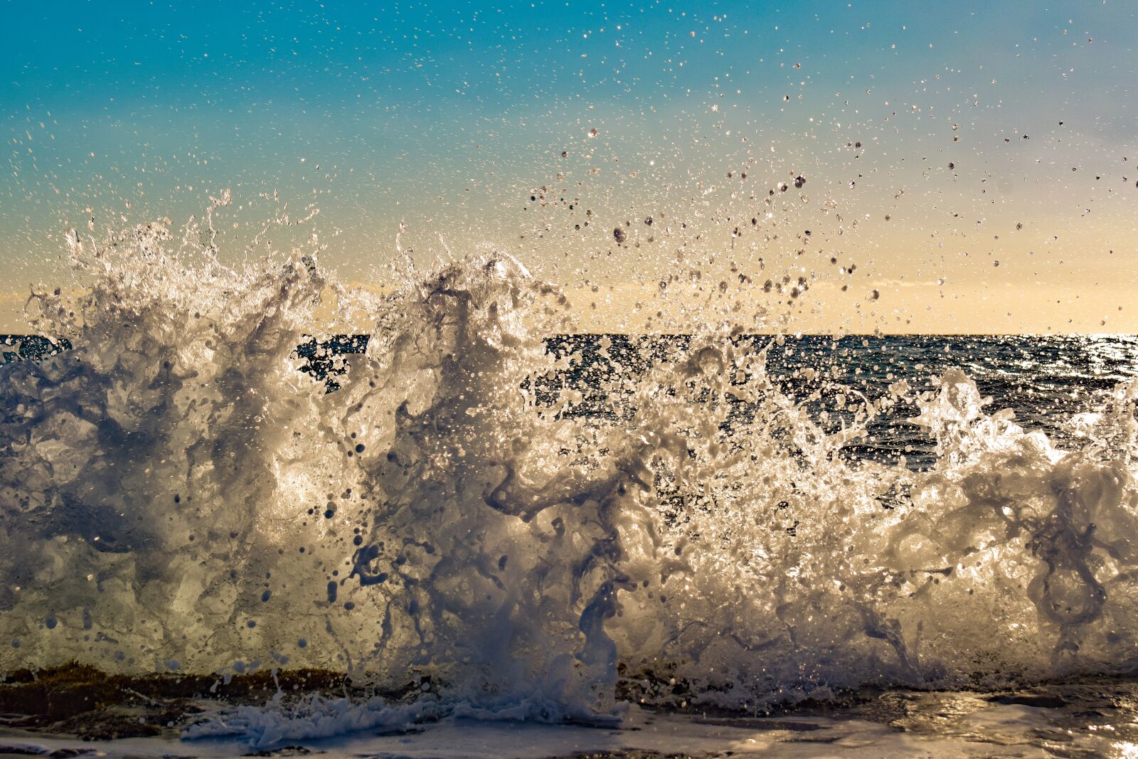 Nikon D3300 sample photo. Wave, crashing, water photography