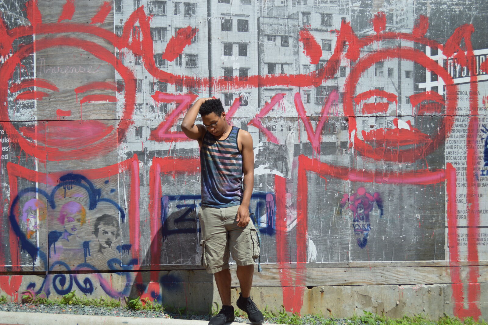 Nikon D3200 sample photo. Graffiti, man, person, picture photography