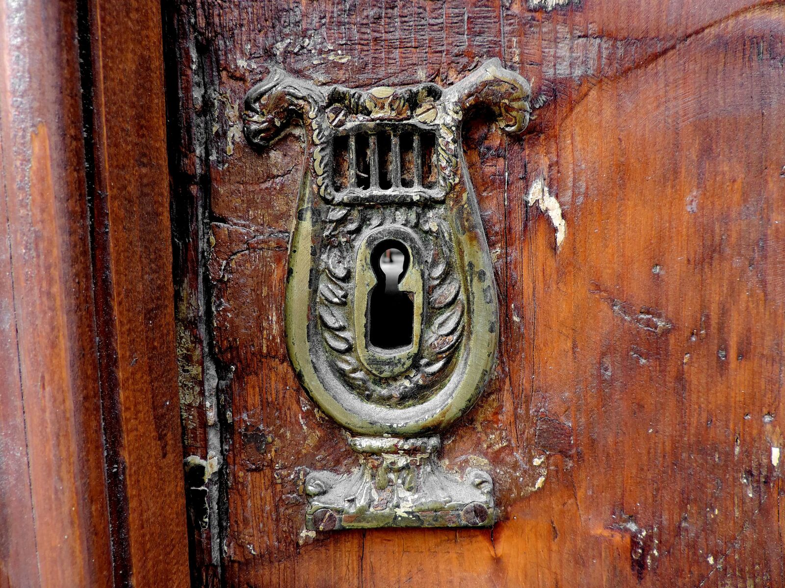 Nikon Coolpix P520 sample photo. Brass, front door, handmade photography