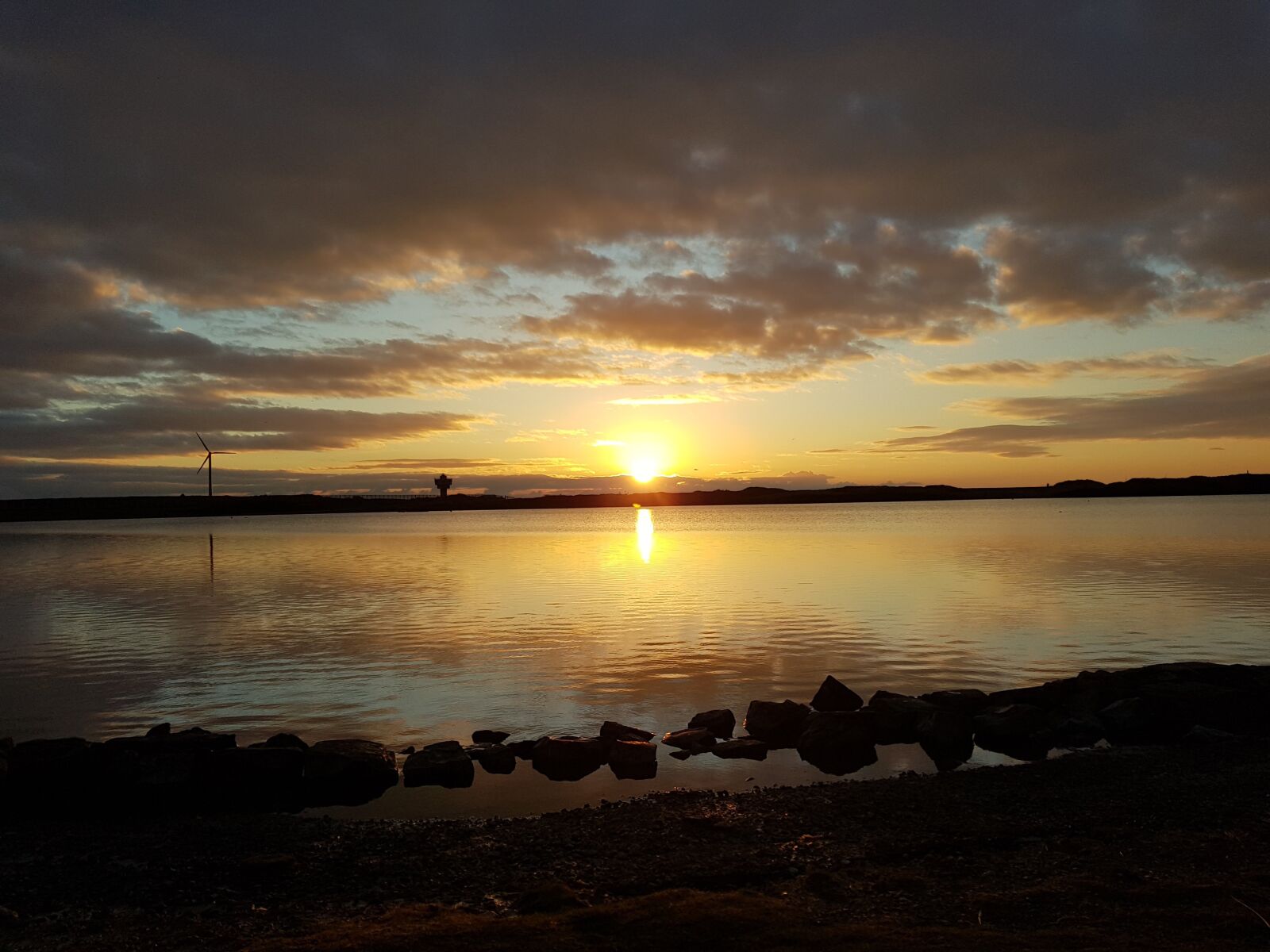 Samsung Galaxy S8 sample photo. Sunset, lake, water photography