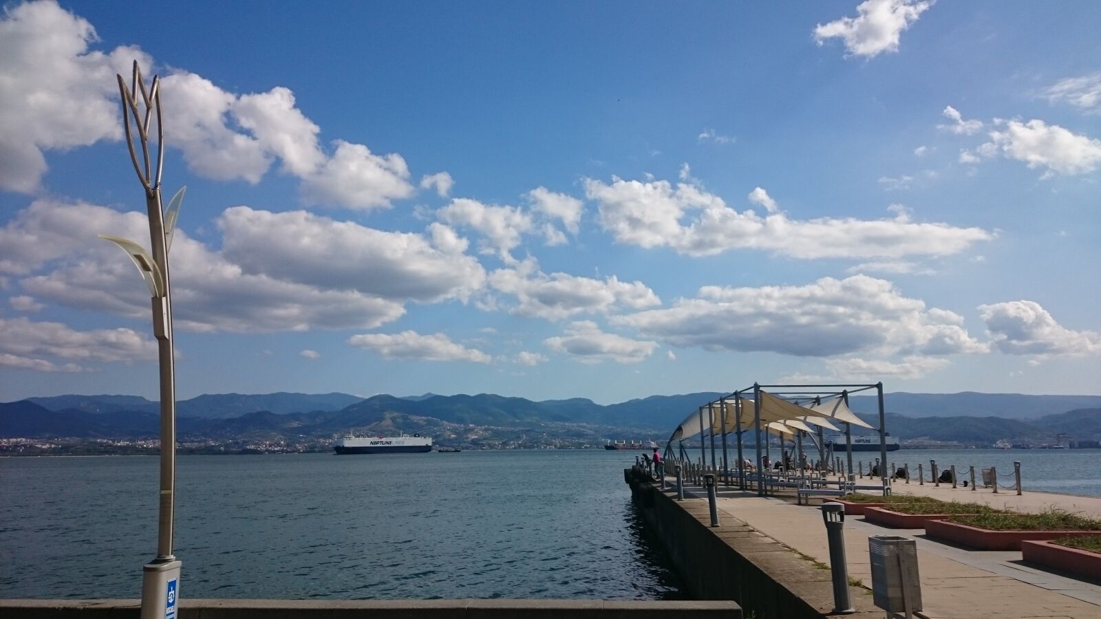 Sony Xperia Z1 sample photo. Seaside, fishing people, blue photography