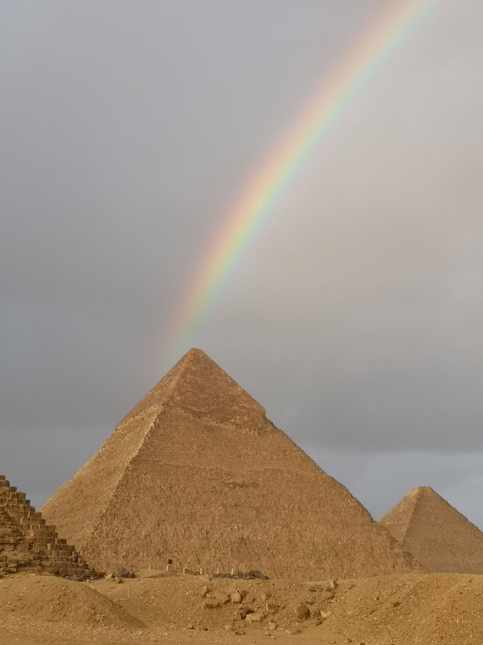 HUAWEI CLT-L29 sample photo. Pyramid, rainbow, nature photography