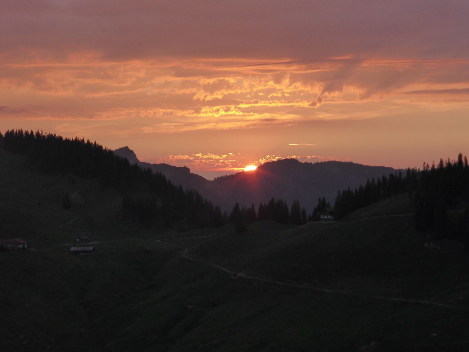 Panasonic DMC-TZ41 sample photo. Sunset, tyrol, alpine photography