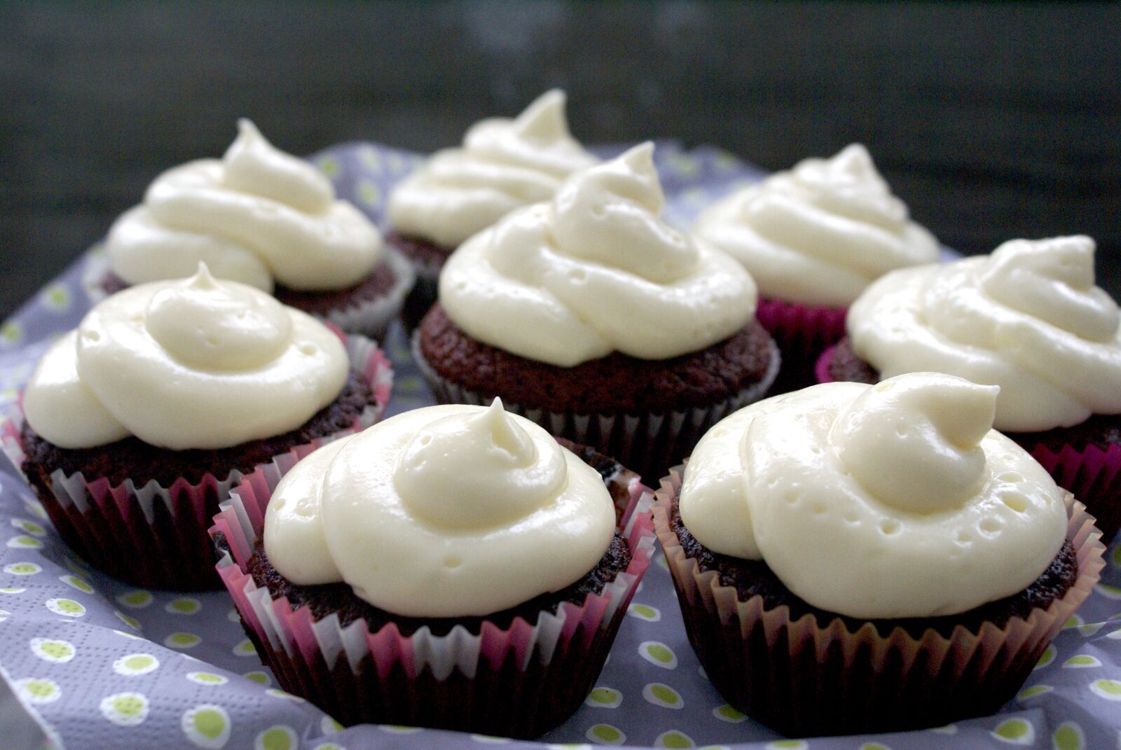 Sony Alpha DSLR-A100 sample photo. Cupcakes, baking, dessert photography