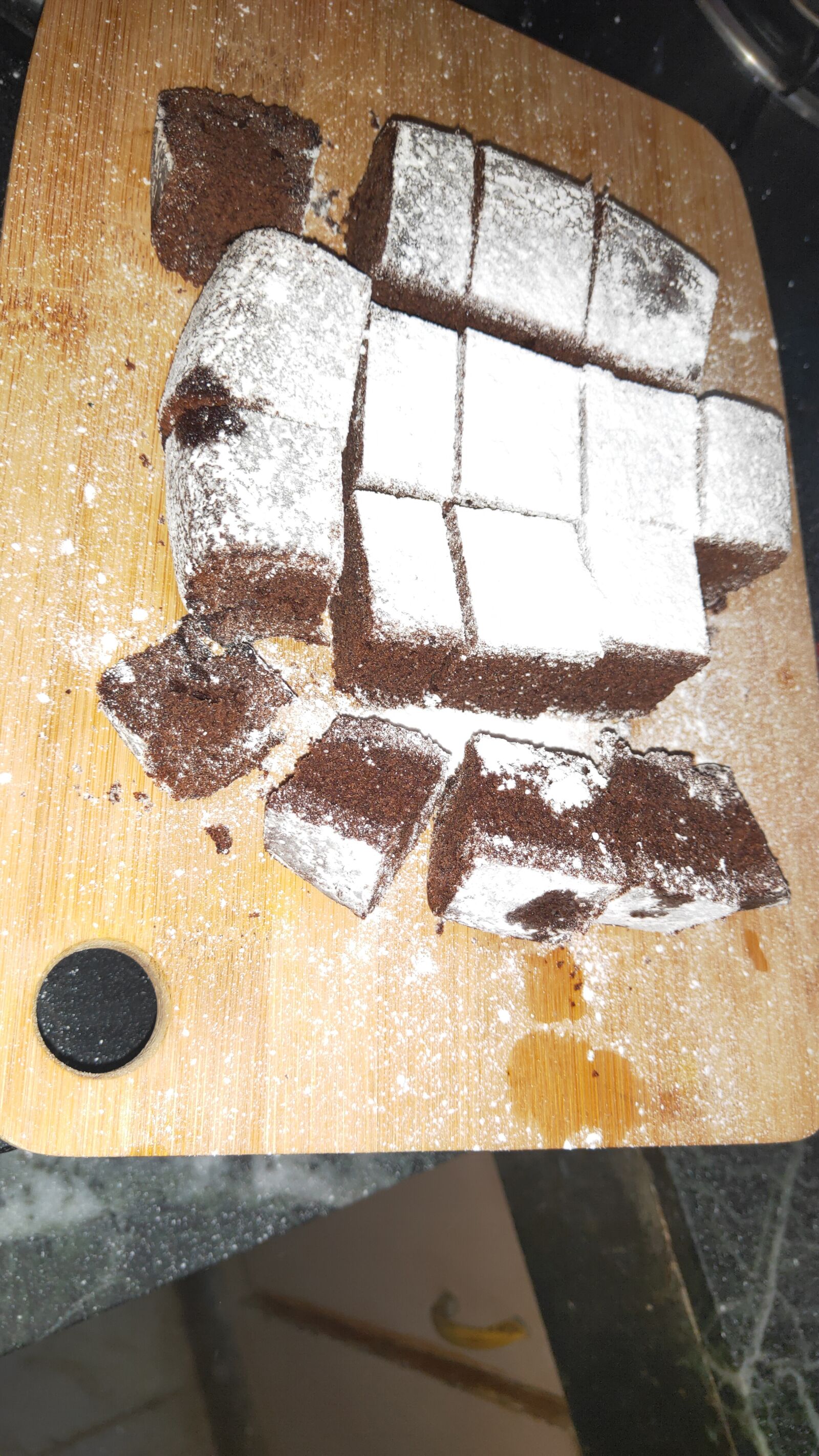 OPPO K3 sample photo. Brownies, cake, chocolate photography