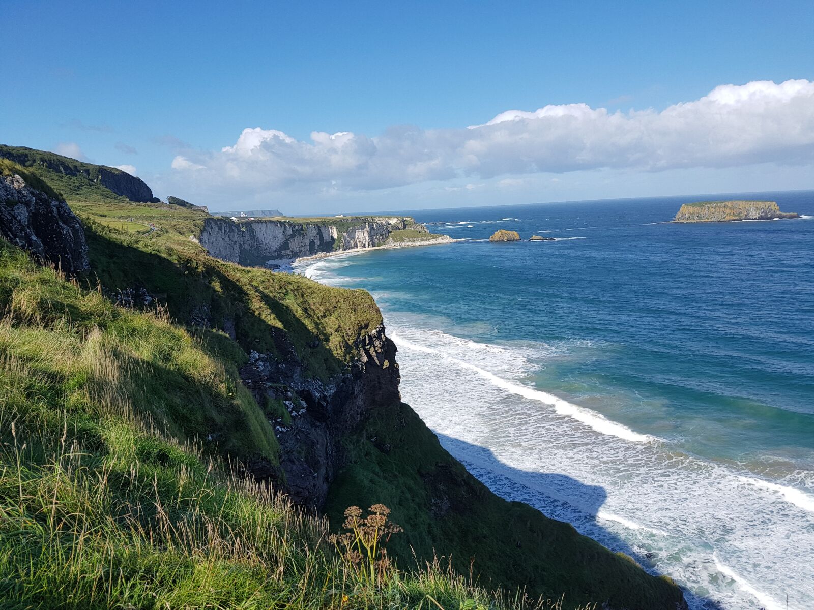 Samsung Galaxy S7 Edge sample photo. Cliffs, sea, lan photography