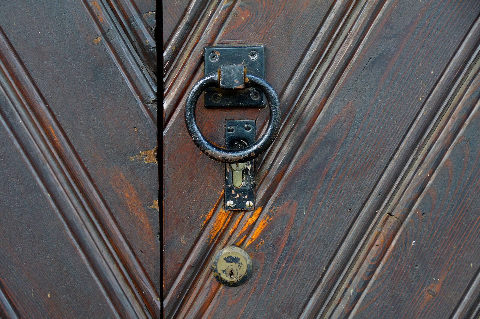 Nikon D3200 sample photo. Doorknocker, door, castle photography