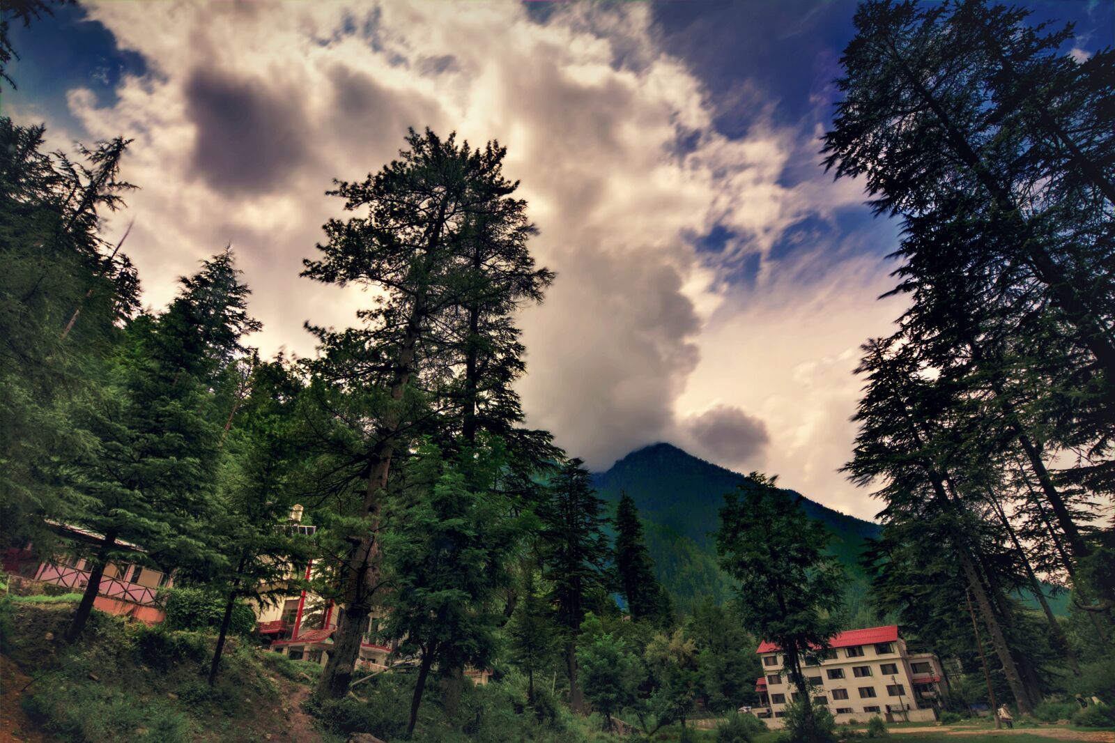 Nikon D7100 sample photo. Valley, mountains, clouds photography