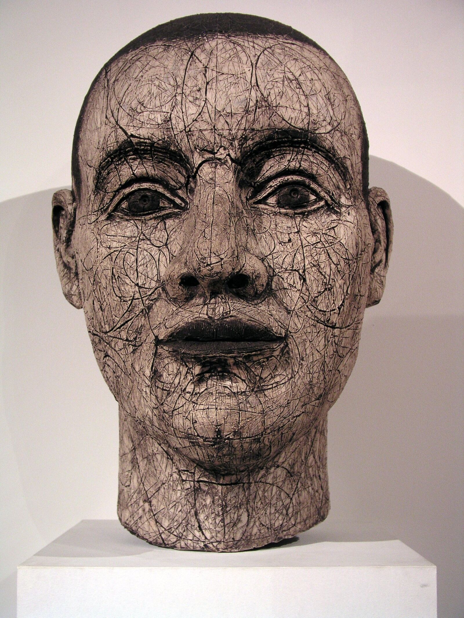 Olympus C5050Z sample photo. Head, sculpture, face photography