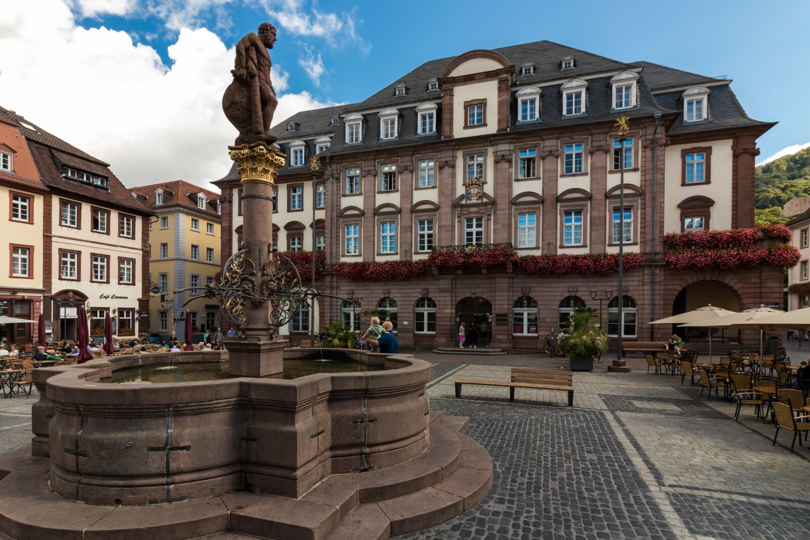 Canon EOS 80D sample photo. Heidelberg, marketplace, town hall photography