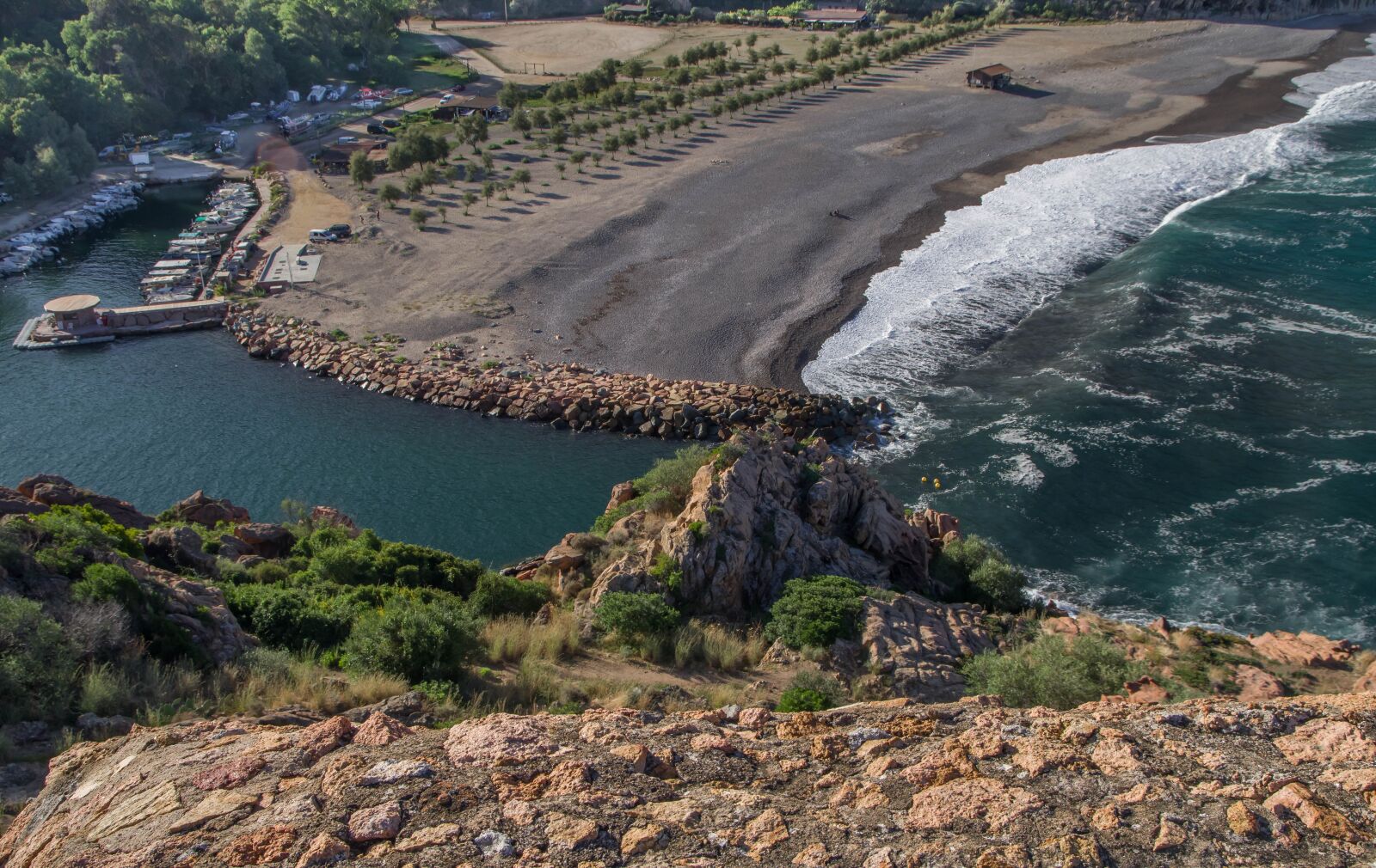 Pentax KP sample photo. Corsican, port, beach photography