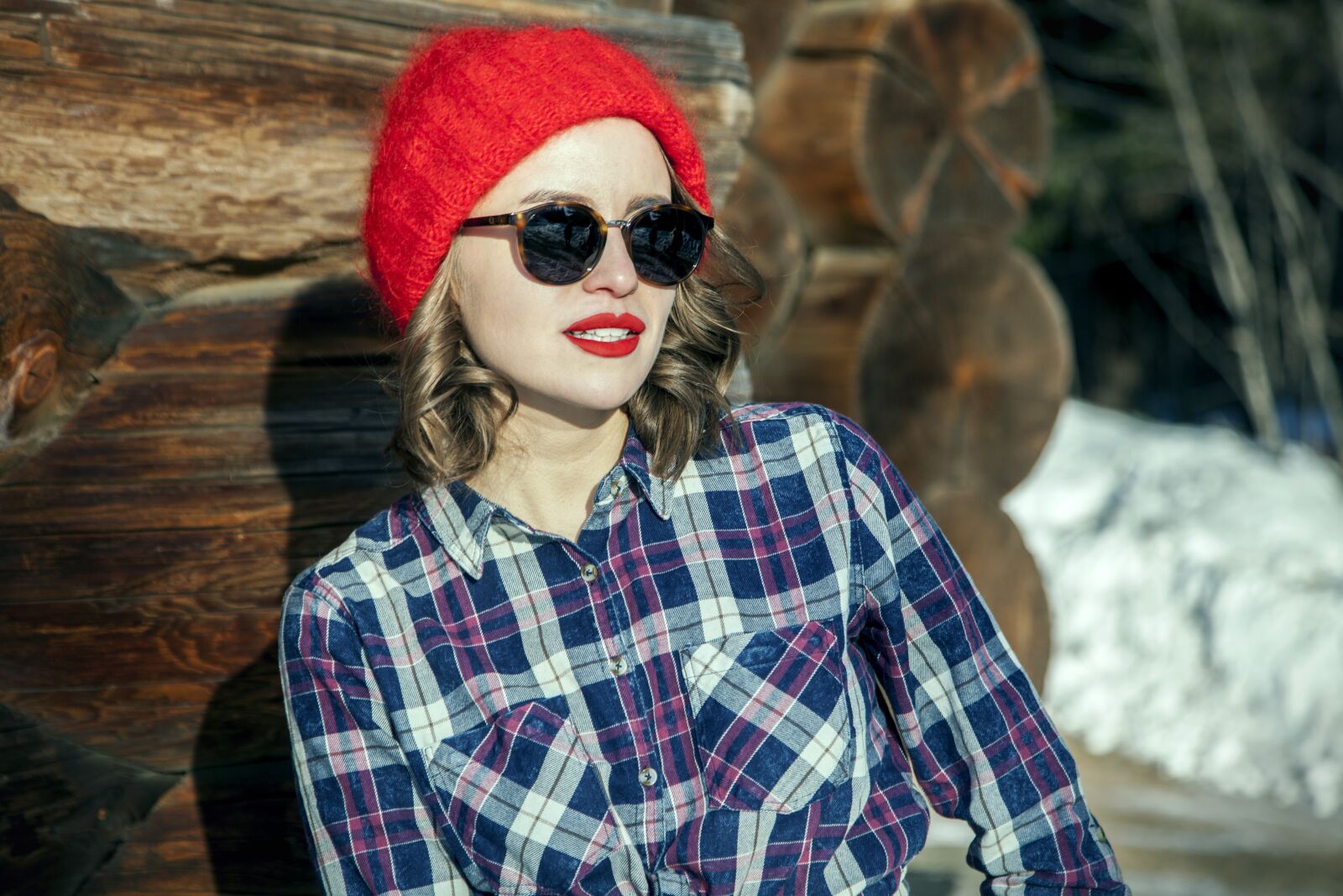 Canon EOS 5D Mark II sample photo. Woman, girl, winter photography