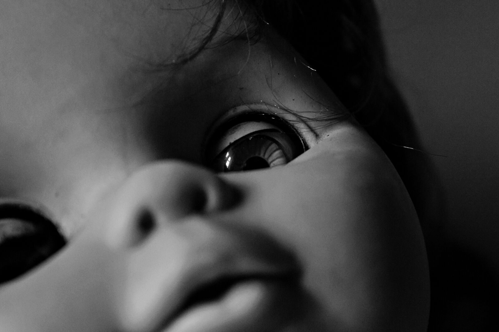 Nikon D3200 sample photo. Doll, black and white photography
