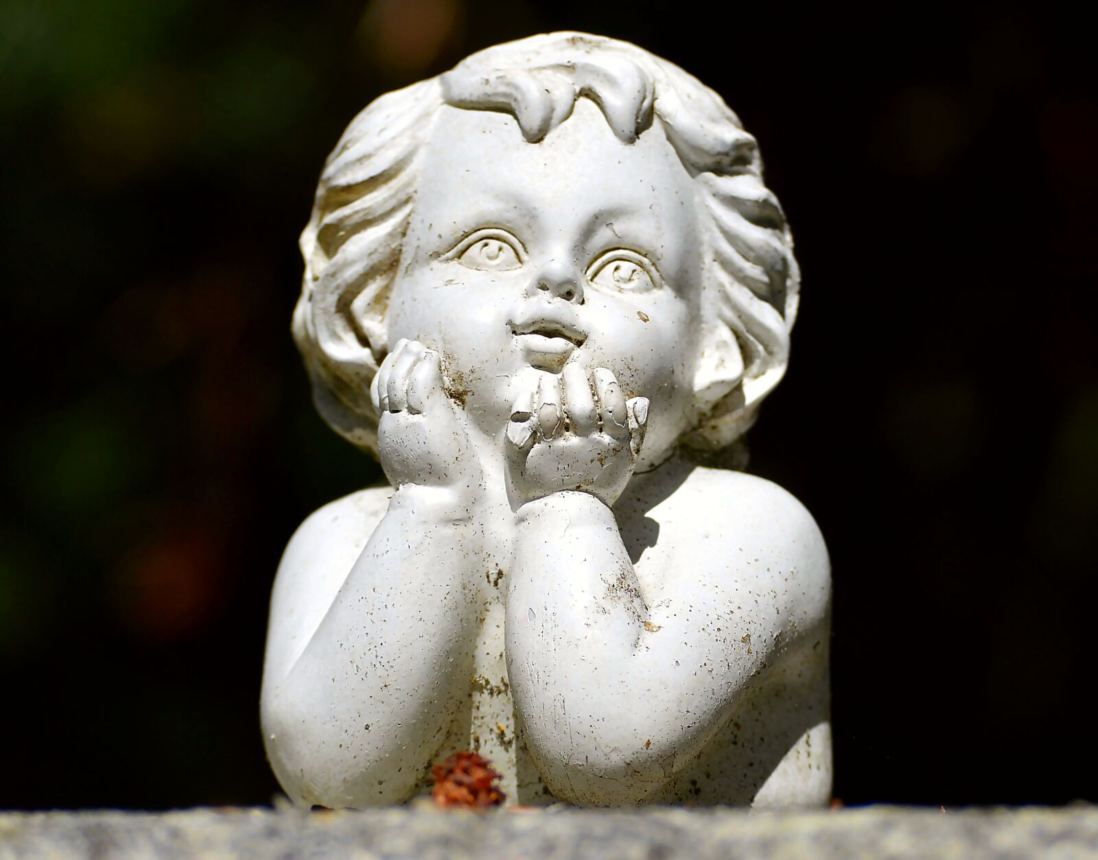 Nikon D3200 sample photo. Little angel, garden, figure photography