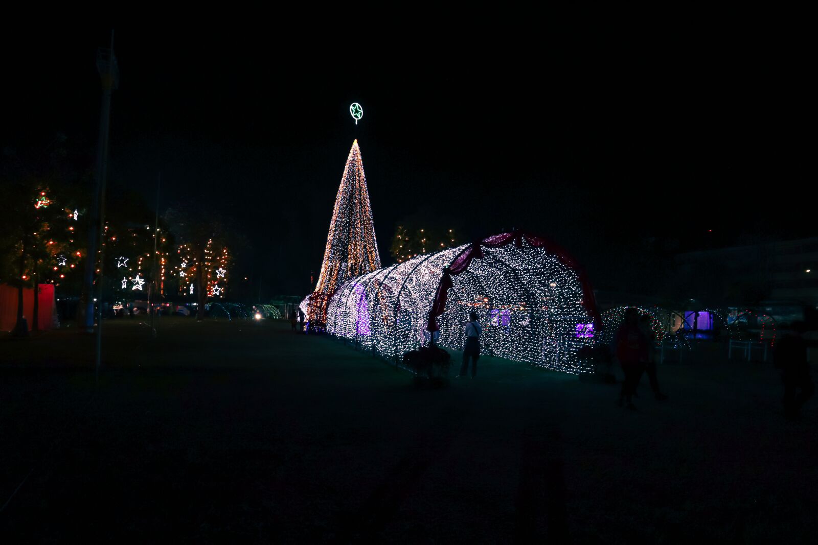 Canon EOS M50 (EOS Kiss M) sample photo. Unfocused, christmas lights, copy photography
