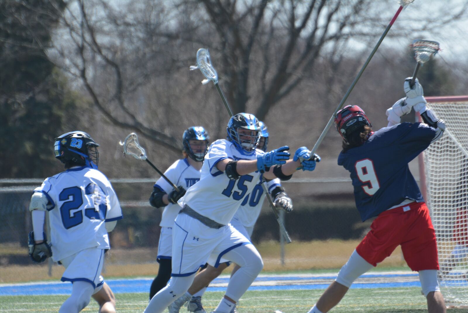 Nikon D7100 sample photo. Sports, lacrosse, defense photography