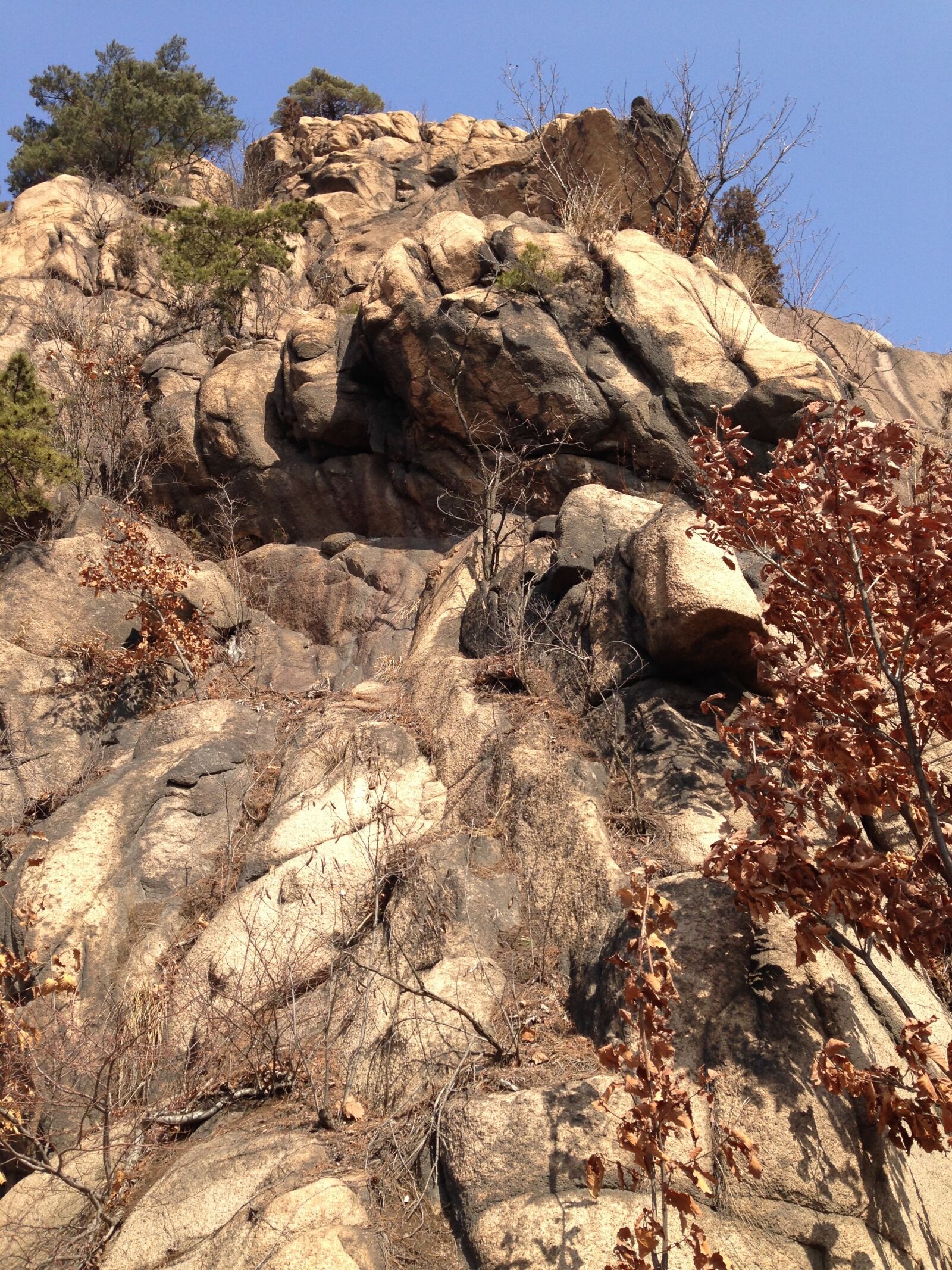 iPhone 5 back camera 4.12mm f/2.4 sample photo. Mountain, rock, autumn photography