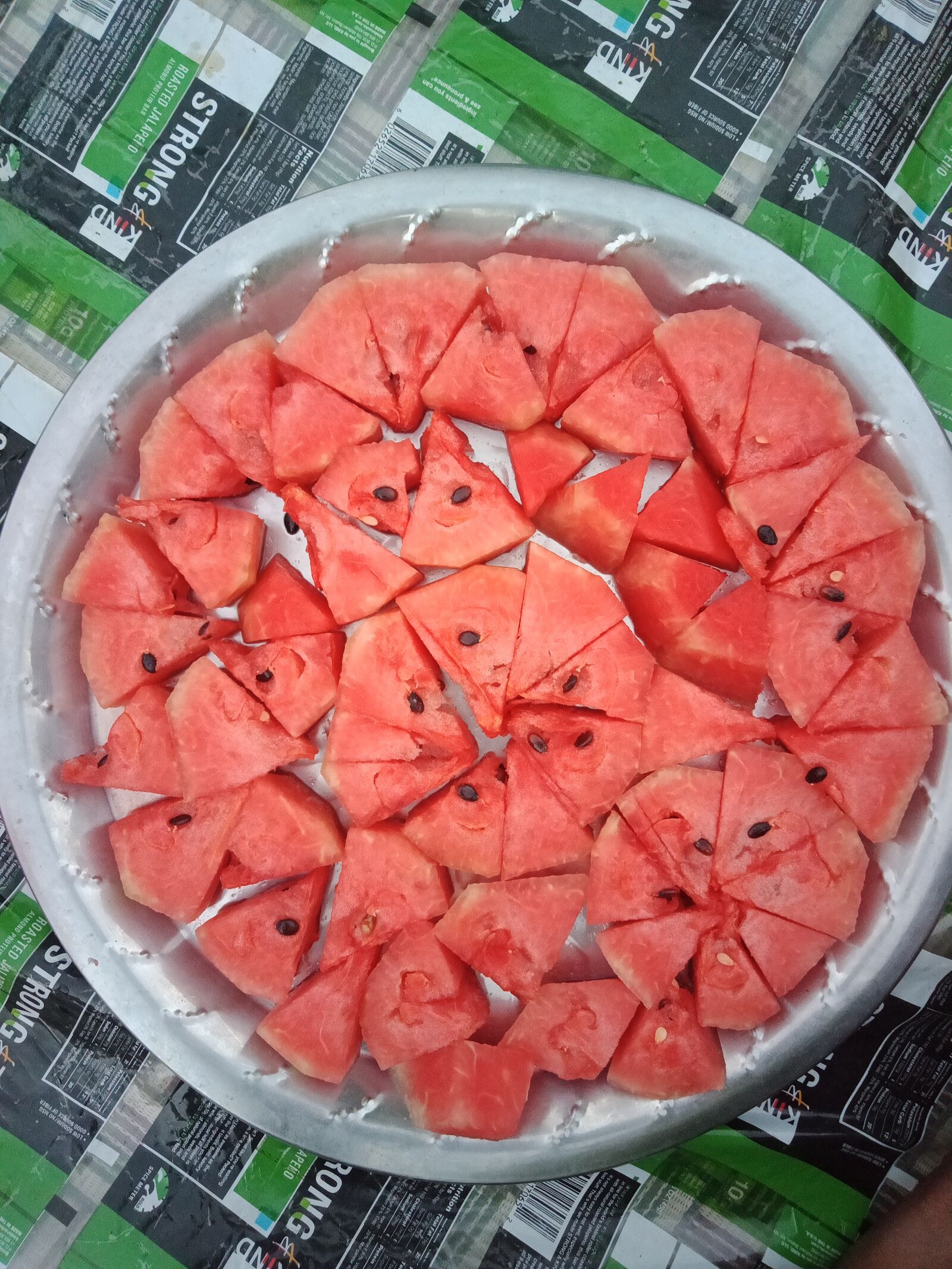 OPPO A83 sample photo. Watermelon, red, putting photography