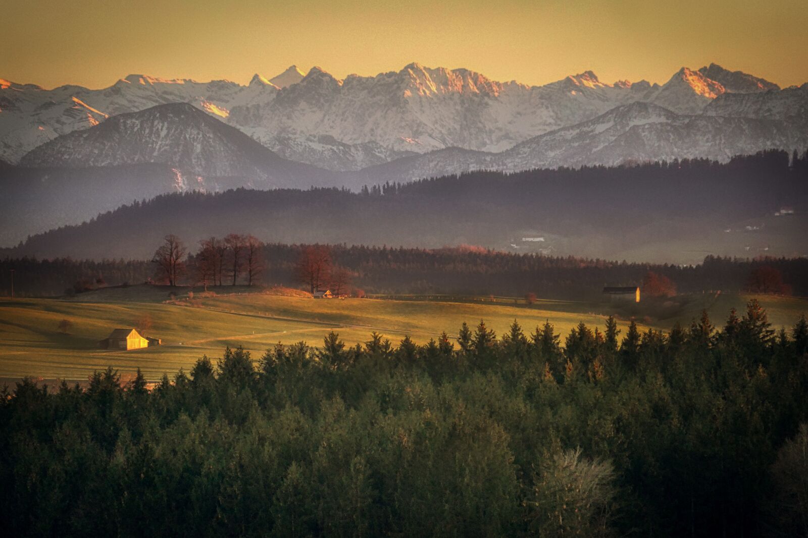 Panasonic Lumix DMC-GX8 sample photo. Sunset, alpine, landscape photography