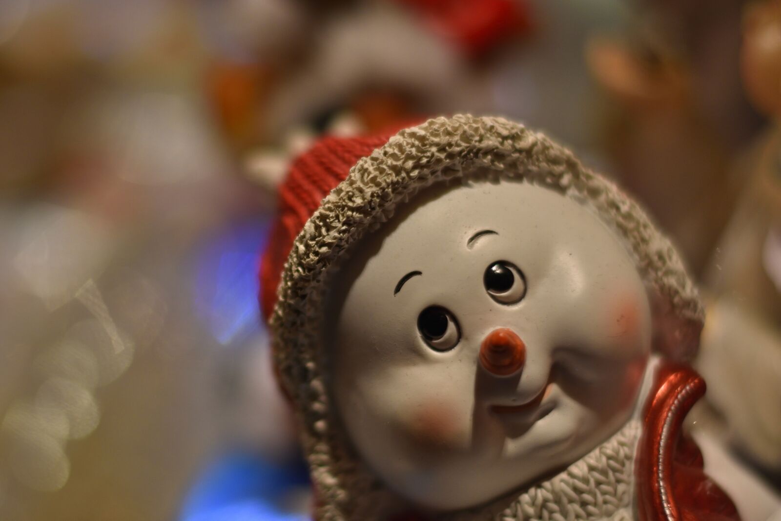 Nikon D7200 sample photo. Christmas, snowman, christmas decoration photography