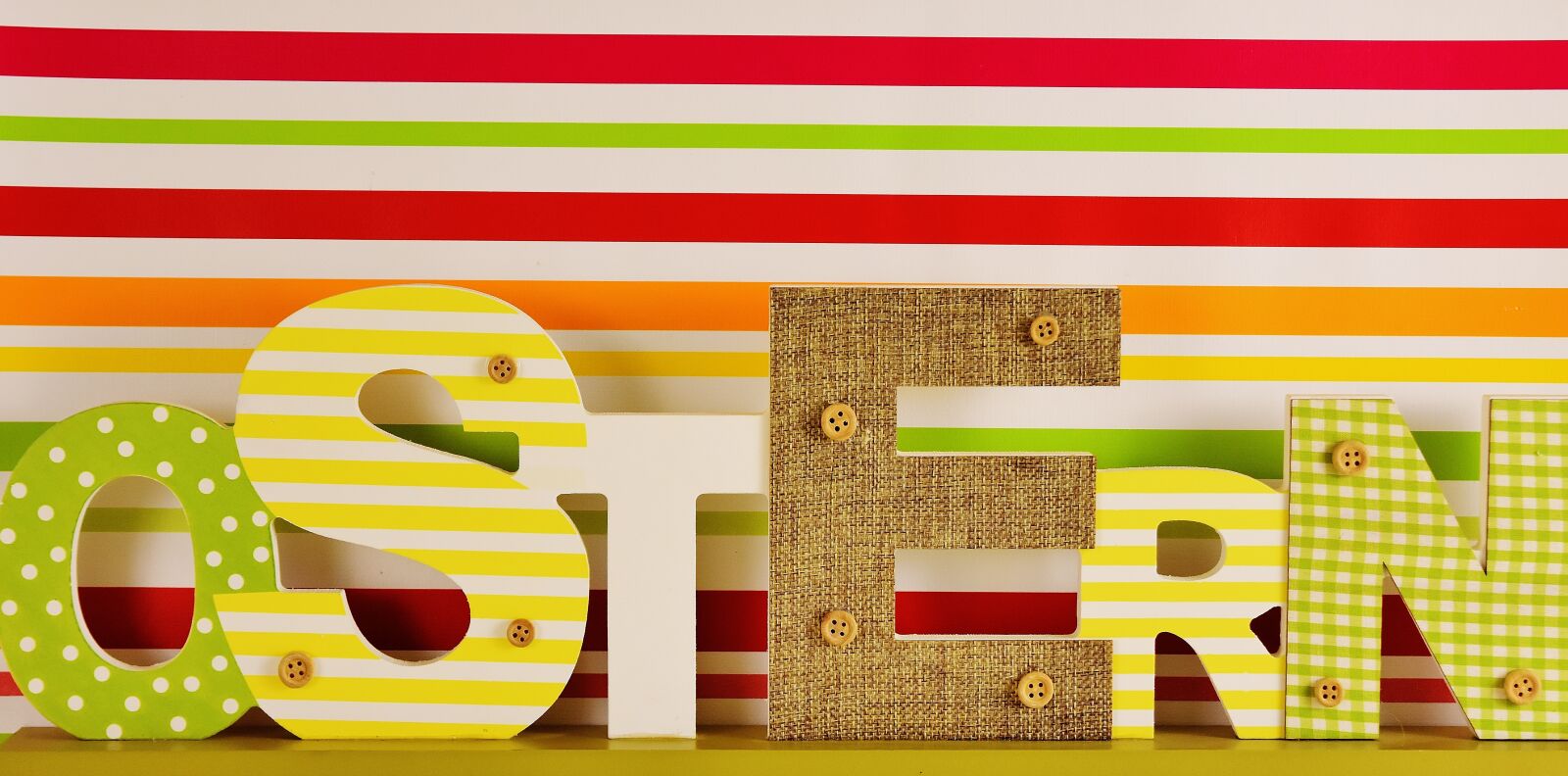 Nikon D7200 sample photo. Easter, letters, colorful photography