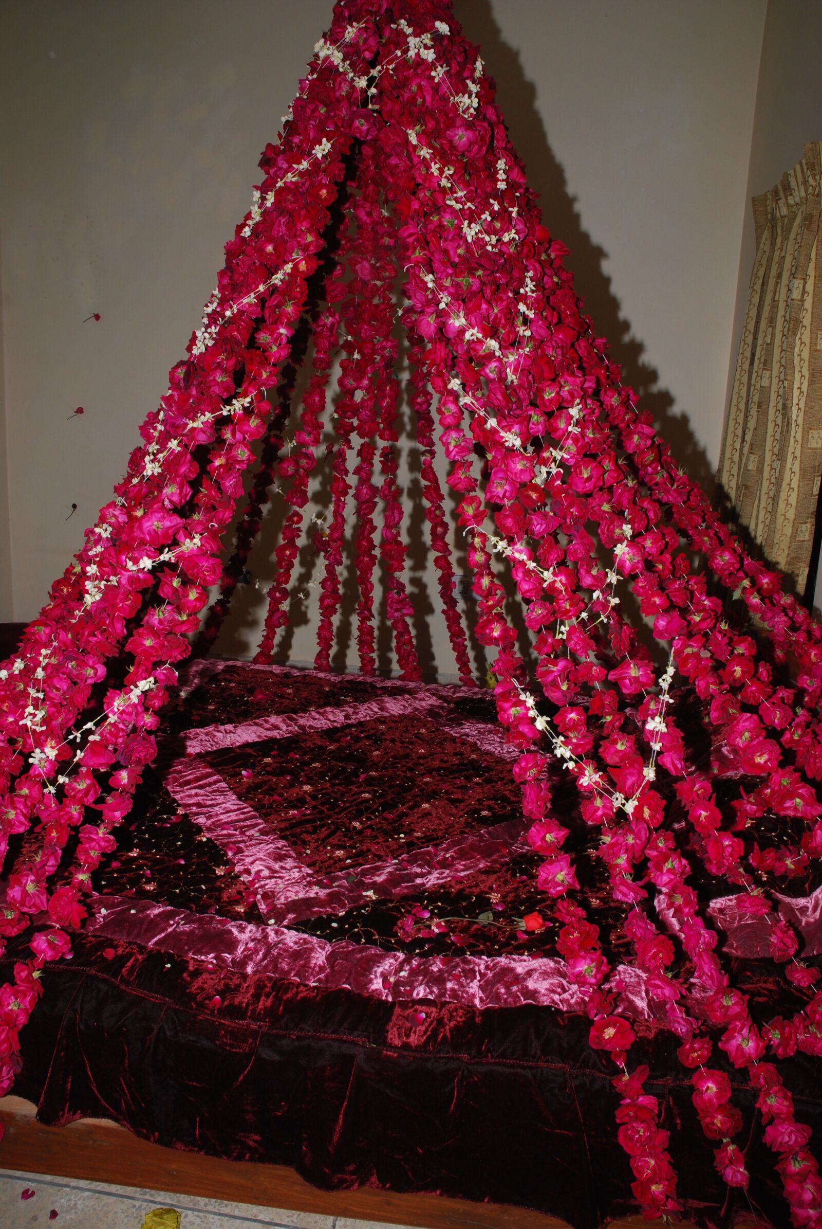 Nikon D40X sample photo. Bridal bed, bed for photography