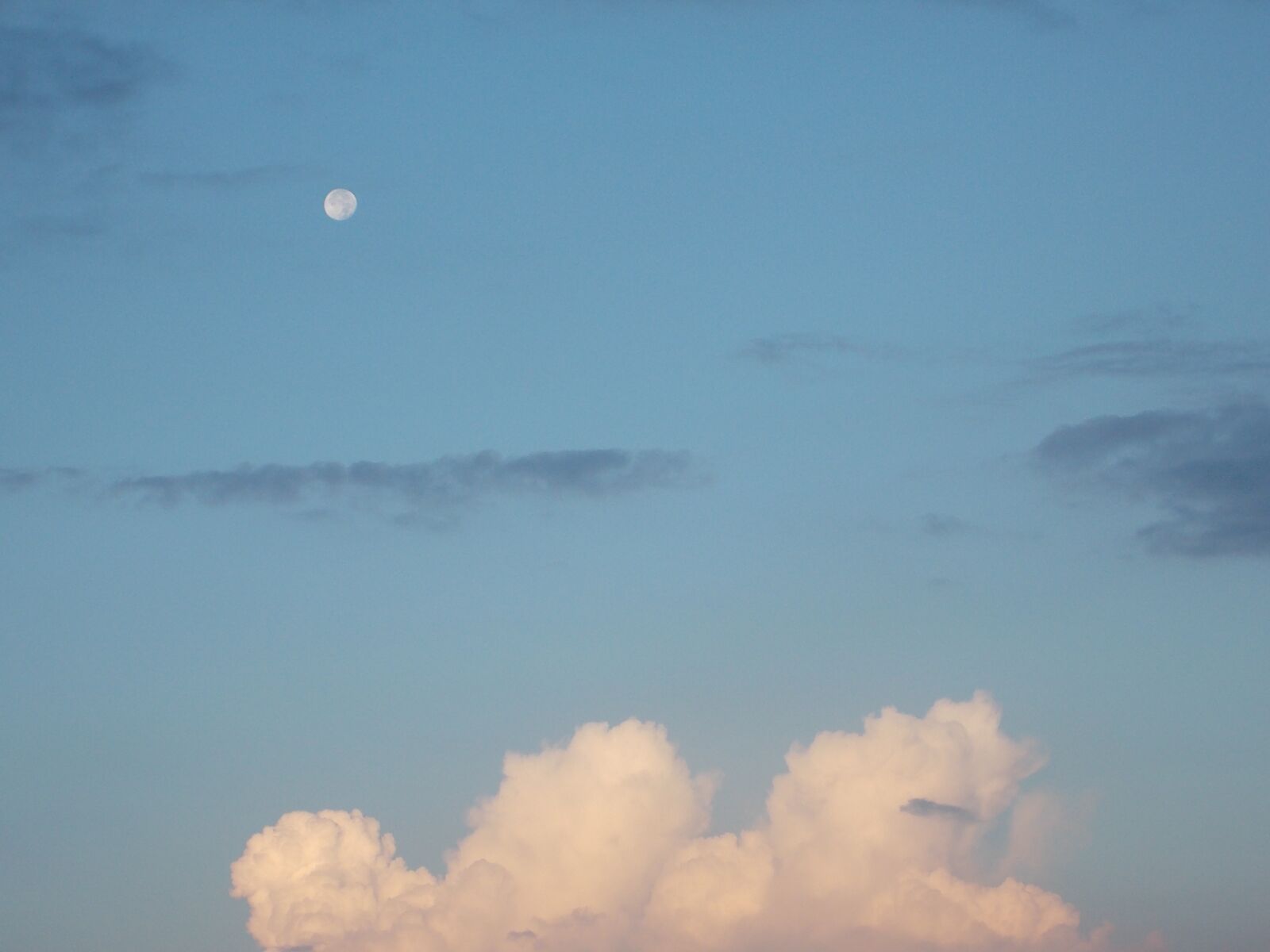 Nikon Coolpix L810 sample photo. Sky, clouds, moon photography