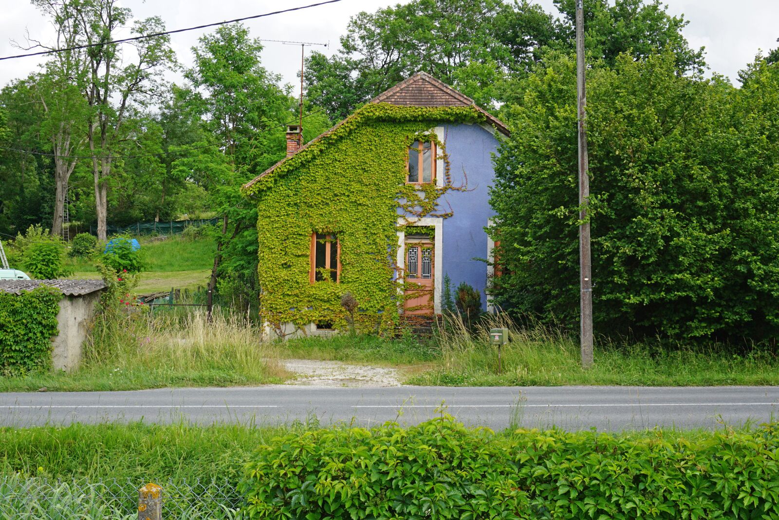 Sony a6000 sample photo. House, green, old photography