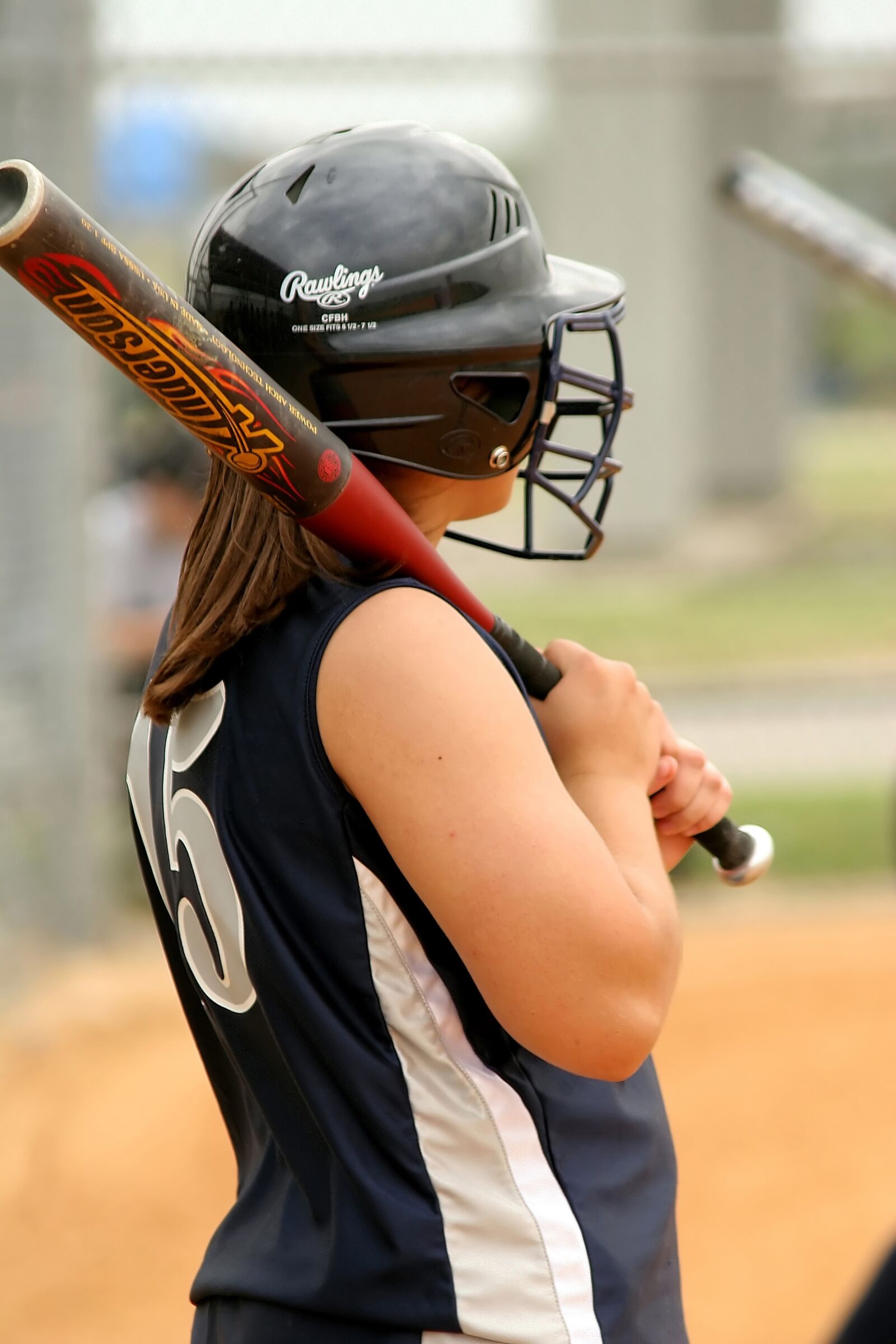 Canon EOS 20D sample photo. Softball, high school, girls photography