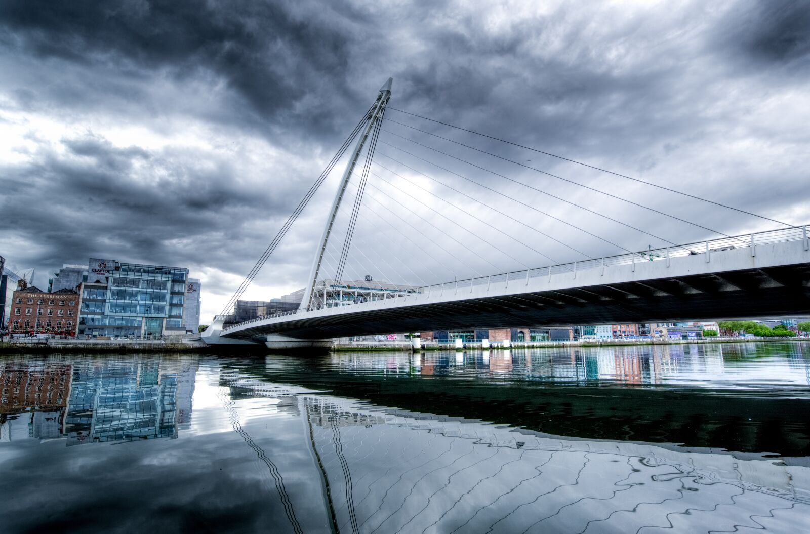 Nikon D610 sample photo. Samuel beckett bridge, dublin photography