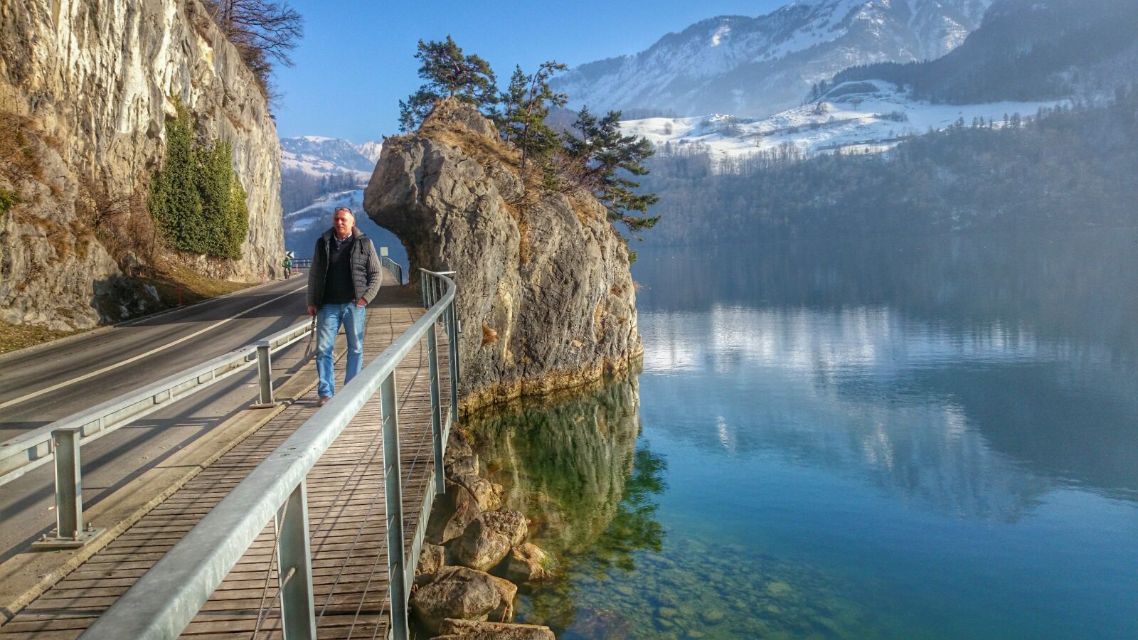 Sony Xperia Z1 Compact sample photo. Alpine lake, way, sunny photography