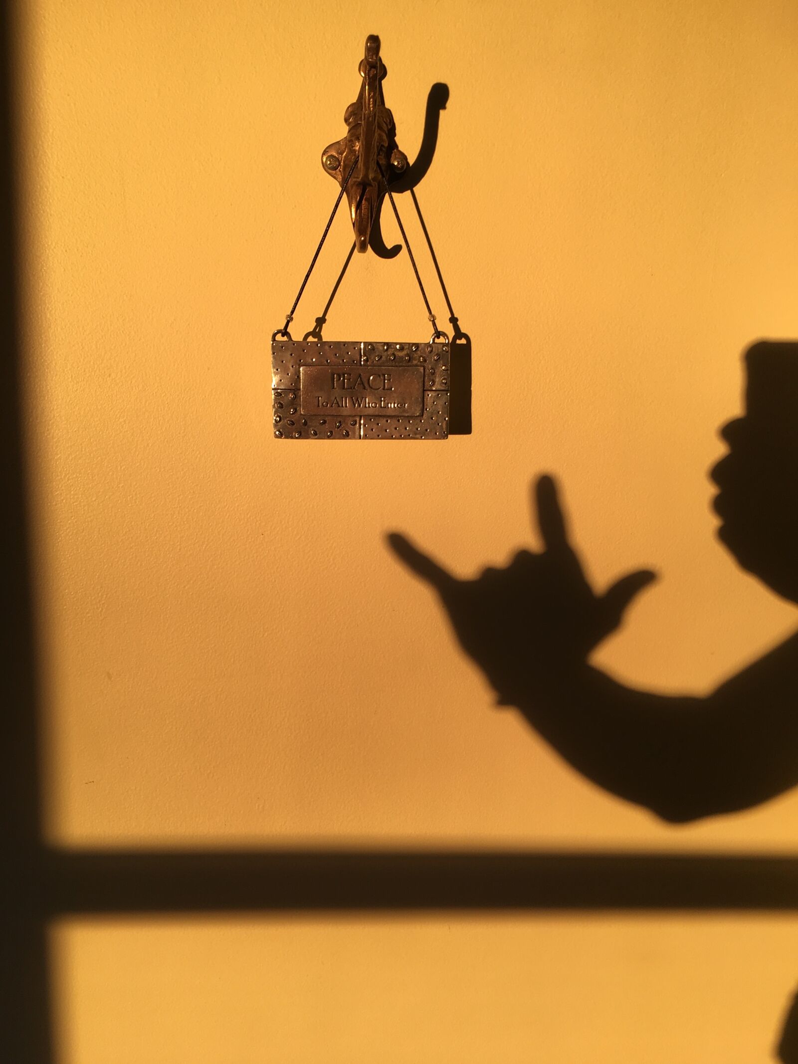 Apple iPhone 6s sample photo. Peace, love, shadow photography