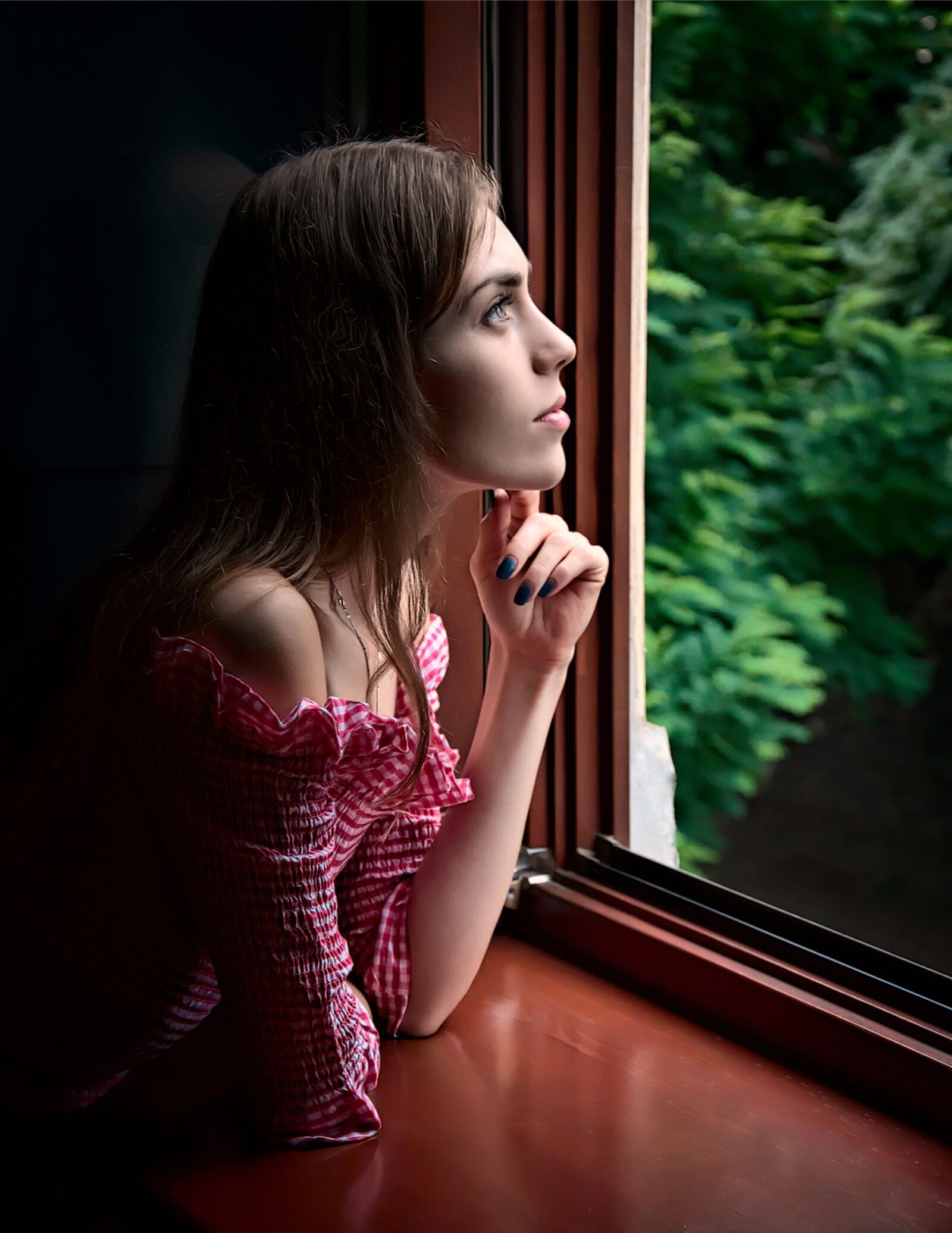 Nikon D7000 sample photo. Girl, window, beauty photography