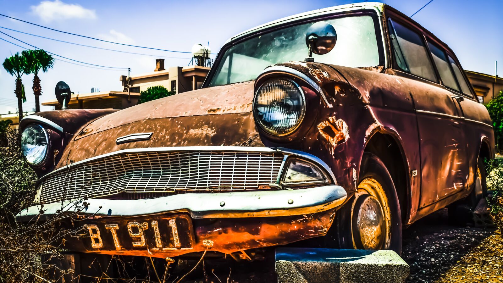 Nikon D3300 sample photo. Old car, rusty, vehicle photography