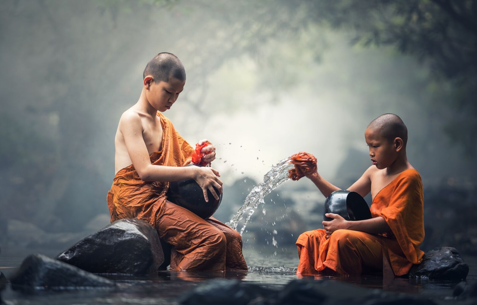 Nikon D810 sample photo. Buddhist, ritual, water photography