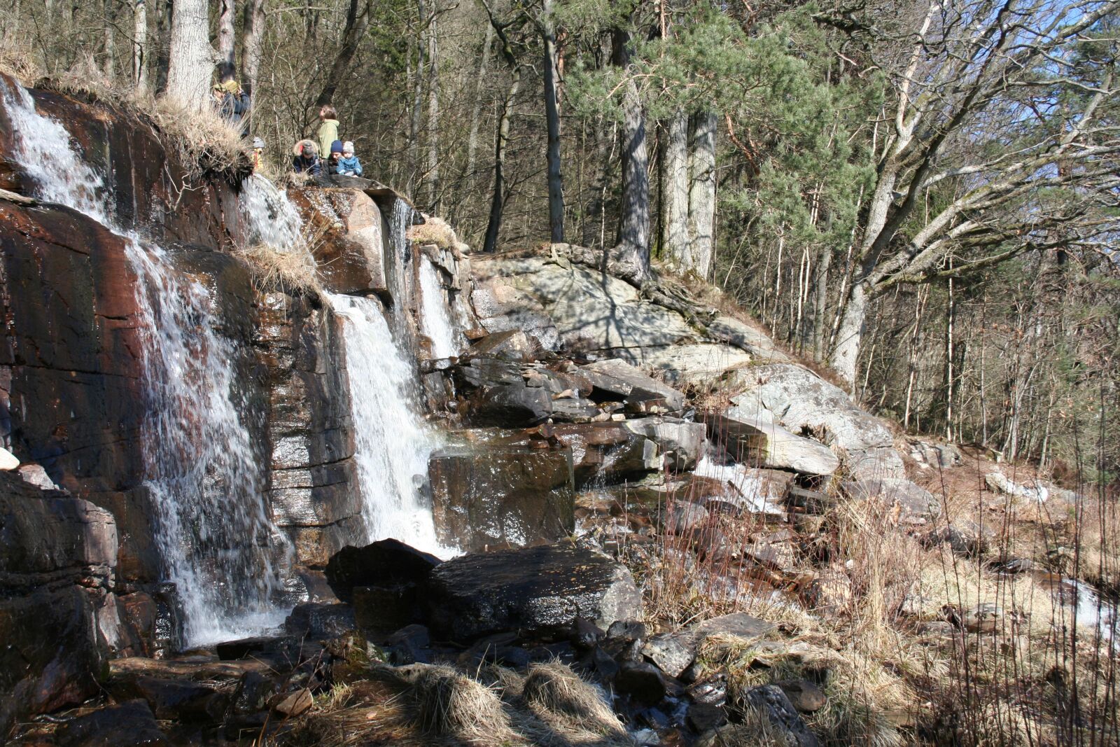 Canon EOS 350D (EOS Digital Rebel XT / EOS Kiss Digital N) sample photo. Ramhultafallet, waterfall, spring photography