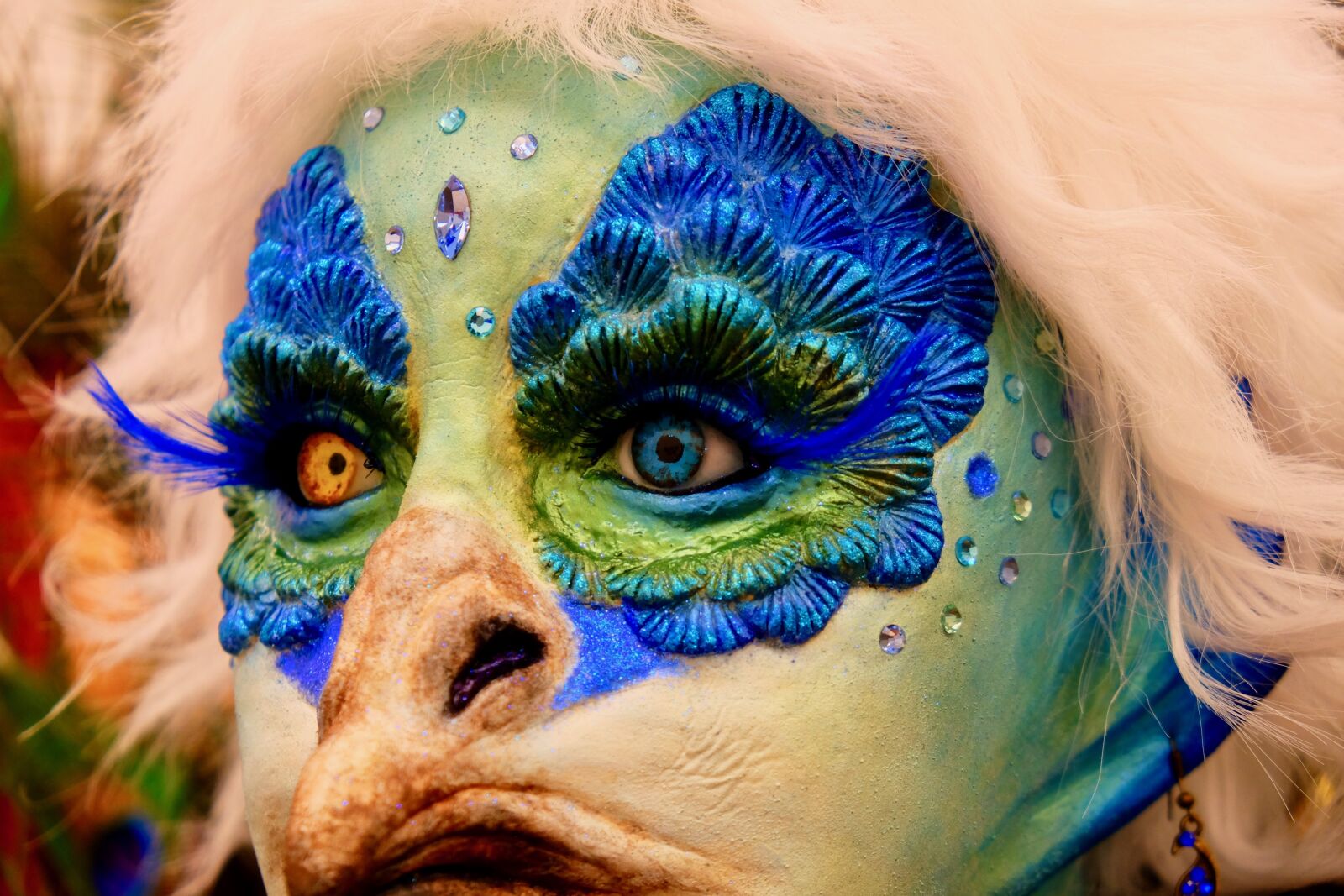 Fujifilm X-T10 sample photo. Mask, monster, eyes photography