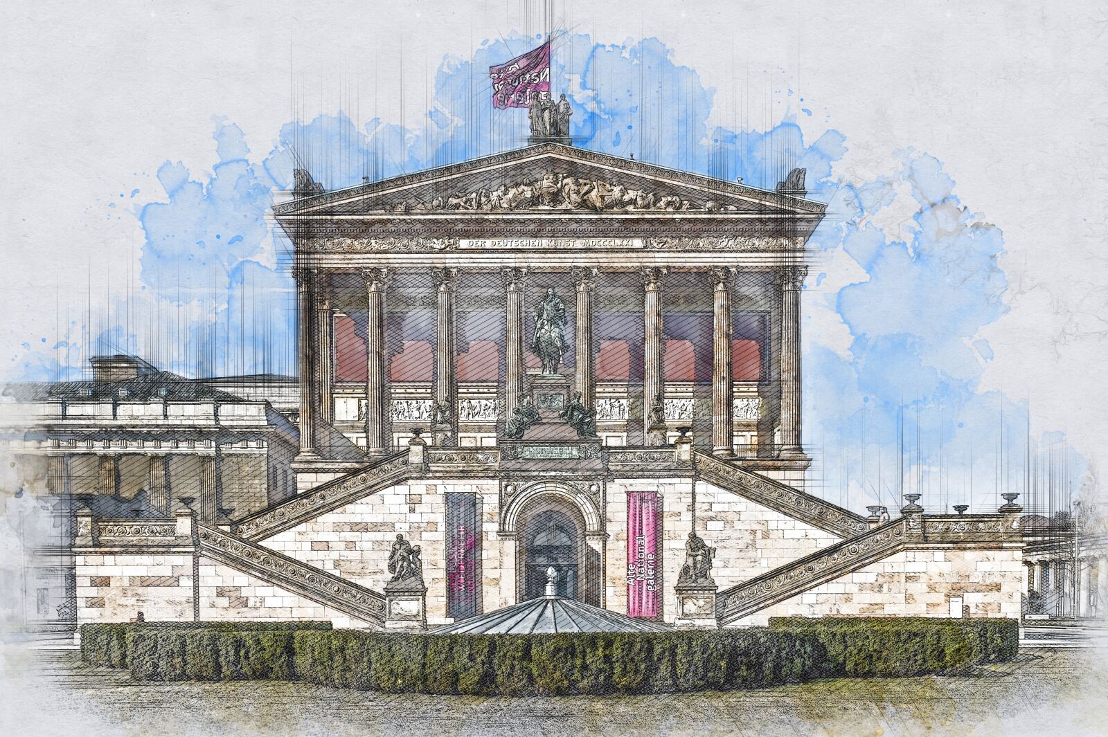 Nikon D700 sample photo. Berlin, museum, architecture photography