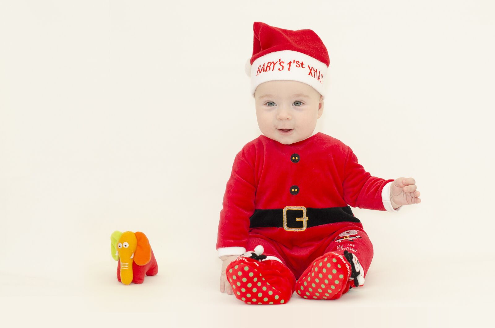 Nikon D7000 sample photo. Santa, baby, christmas photography