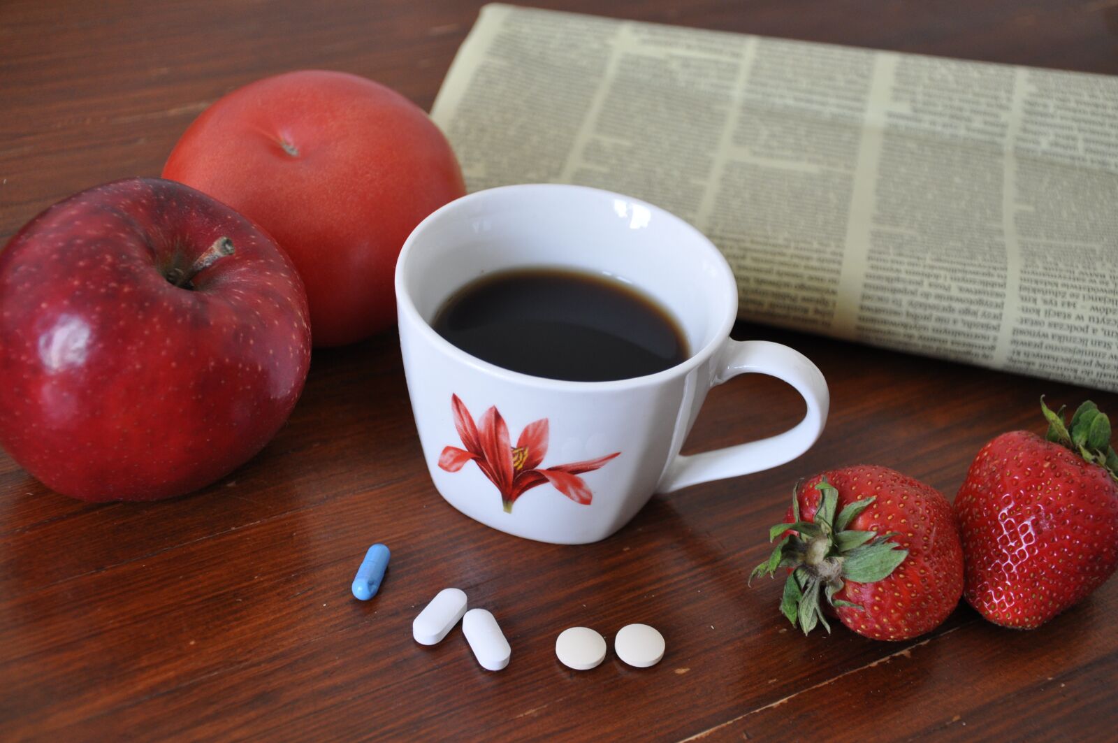 Nikon D5000 sample photo. Breakfast, coffee, diet photography