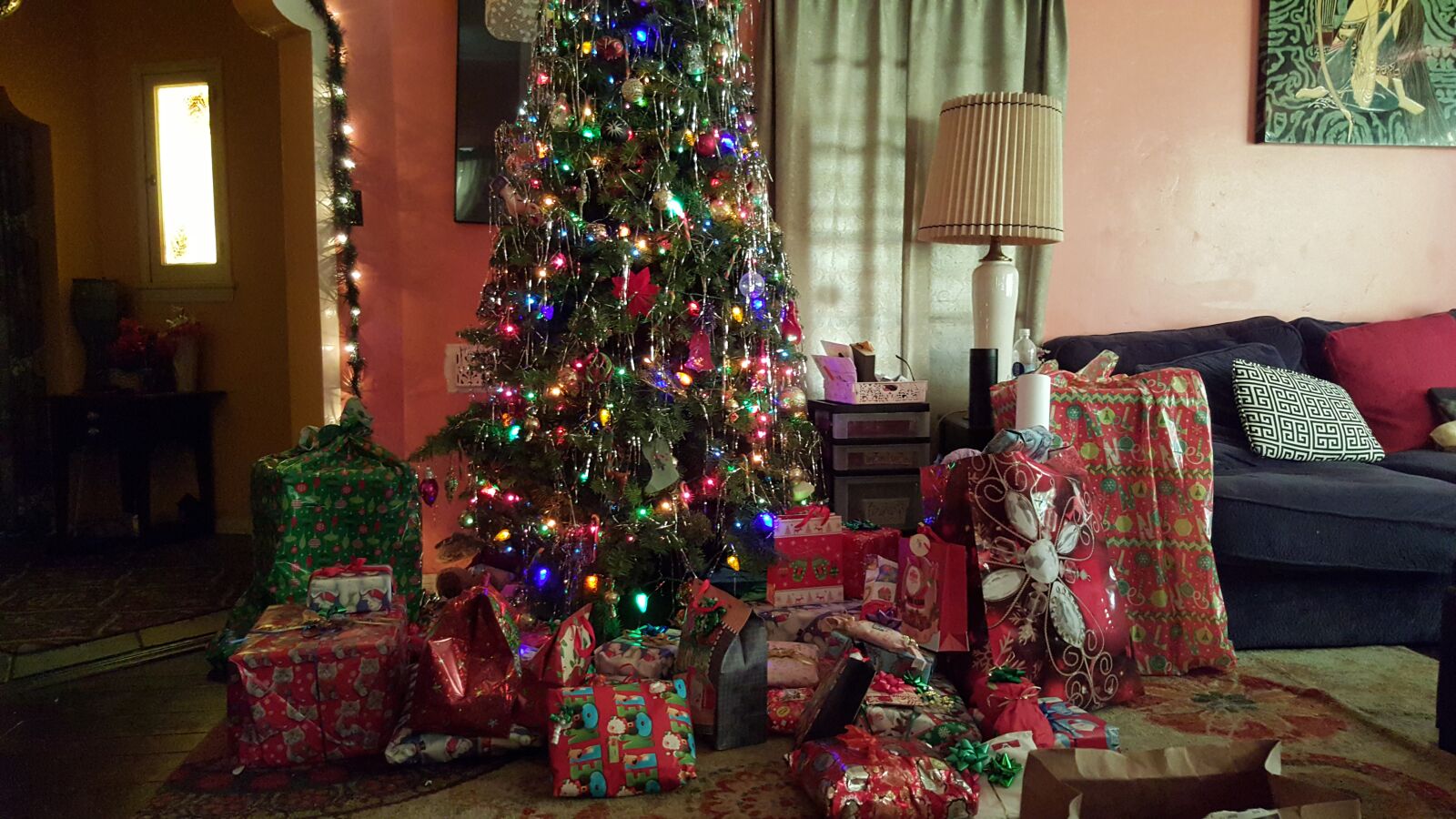 Samsung Galaxy Note5 sample photo. Christmas, tree, lights photography